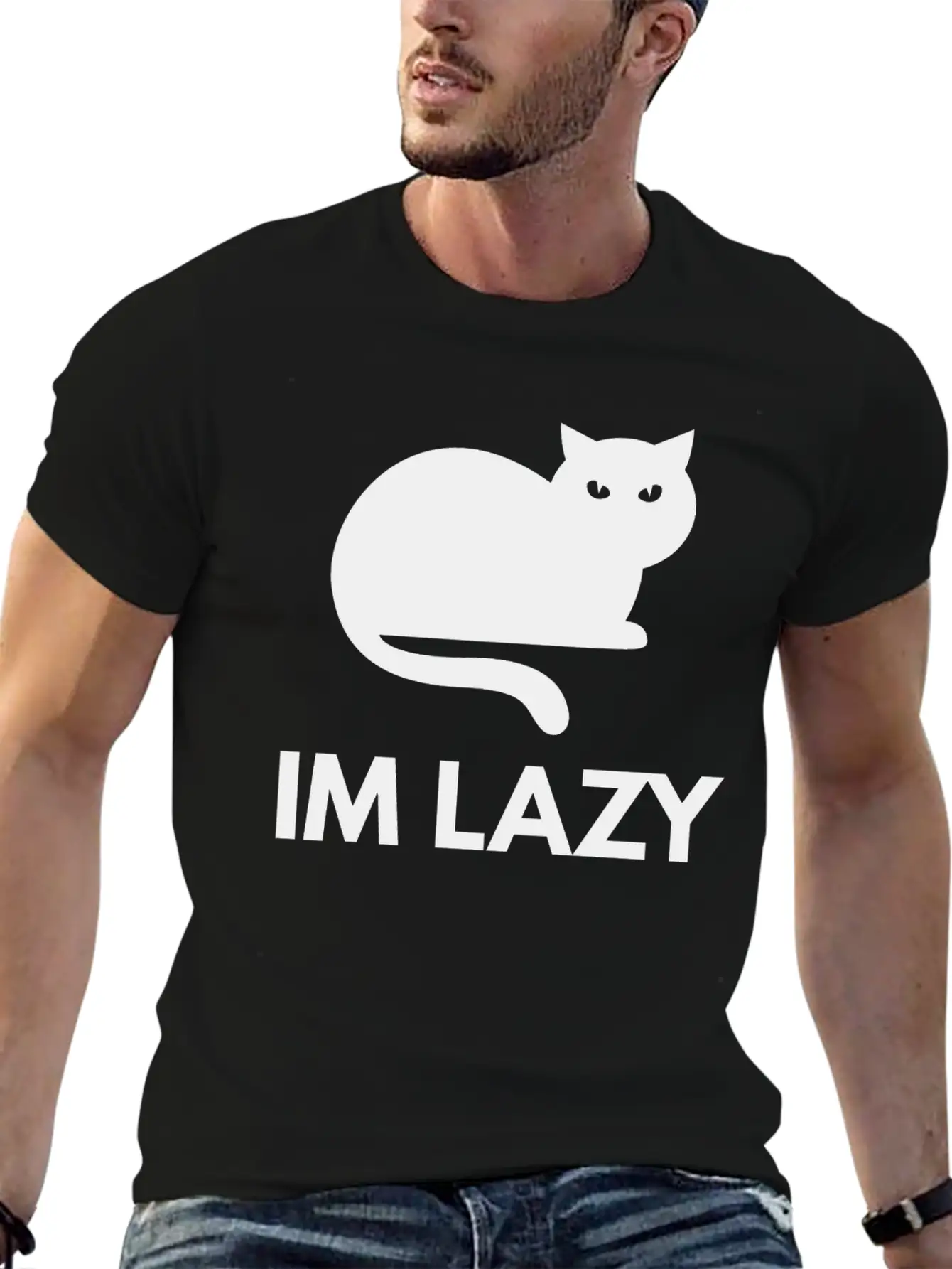 Im Lazy Essential Unisex Summer Tee – Soft Cotton Casual Fit