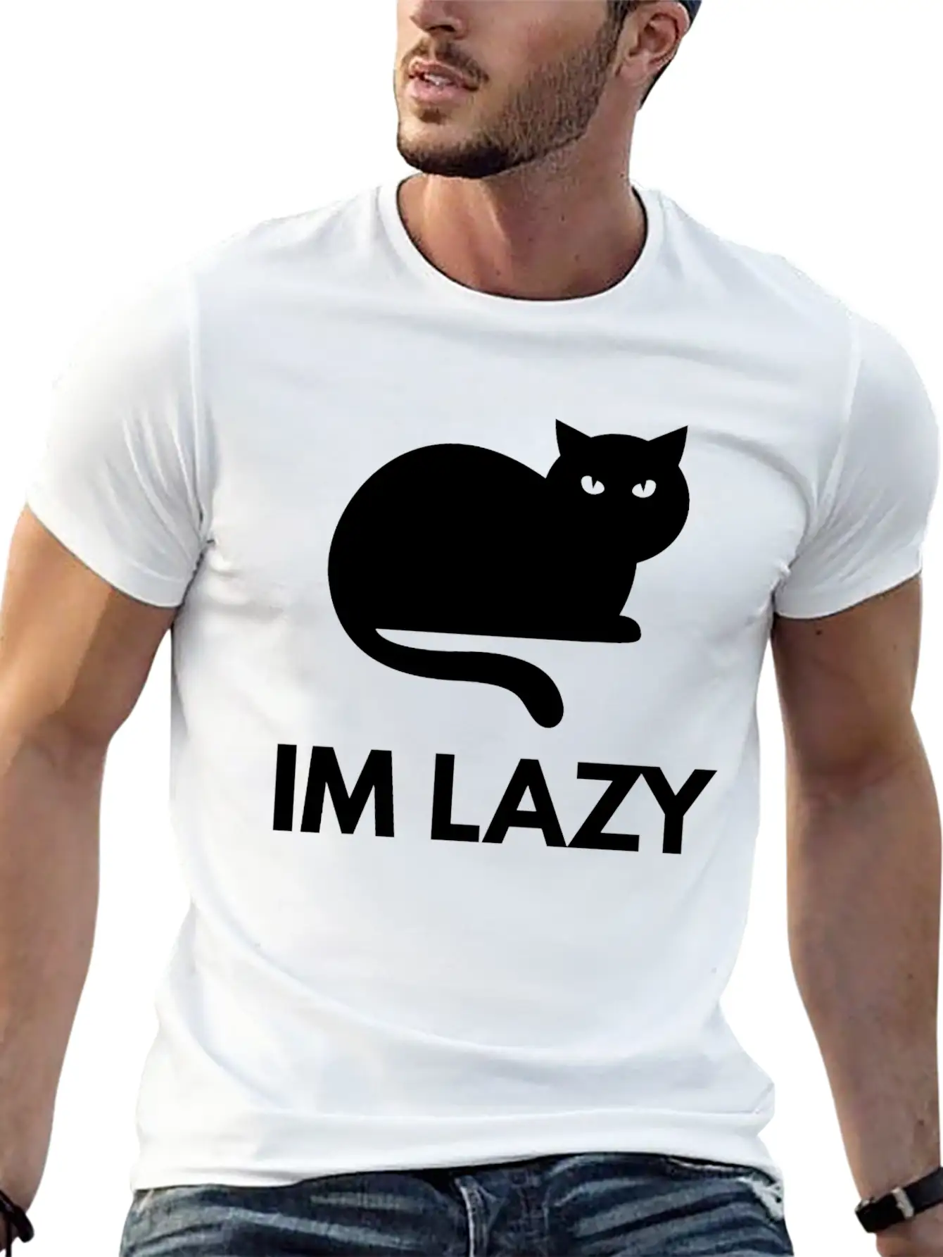 Im Lazy Essential Unisex Summer Tee – Soft Cotton Casual Fit