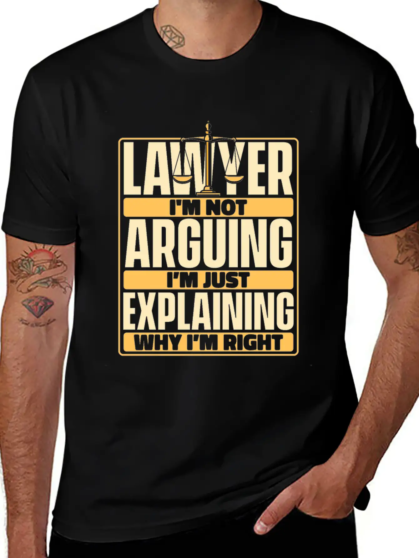 I'm Not Arguing I'm Just Explaining Legal Counsel Unisex Casual T-Shirt – Clean Design For Daily Comfort