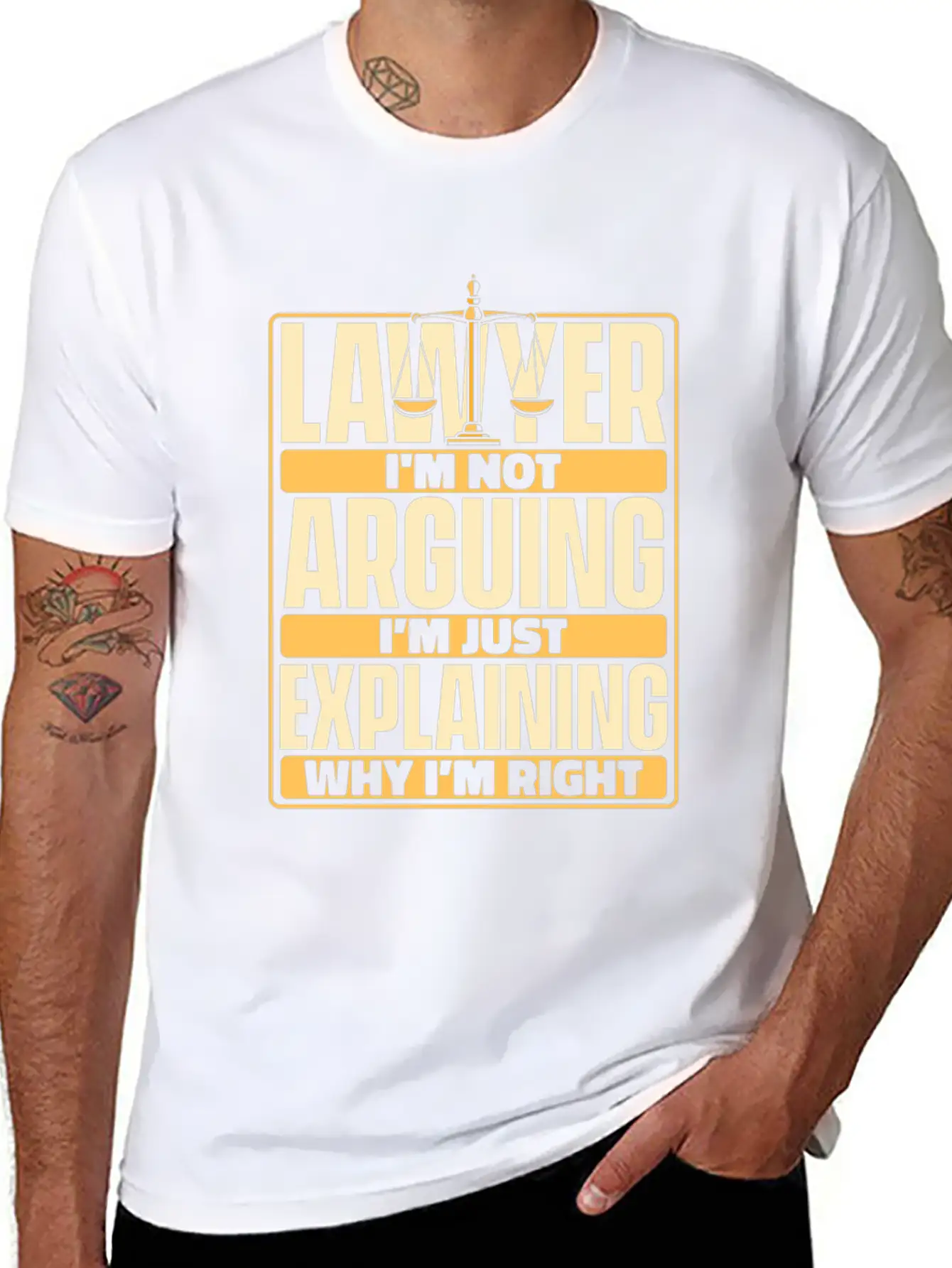I'm Not Arguing I'm Just Explaining Legal Counsel Unisex Casual T-Shirt – Clean Design For Daily Comfort