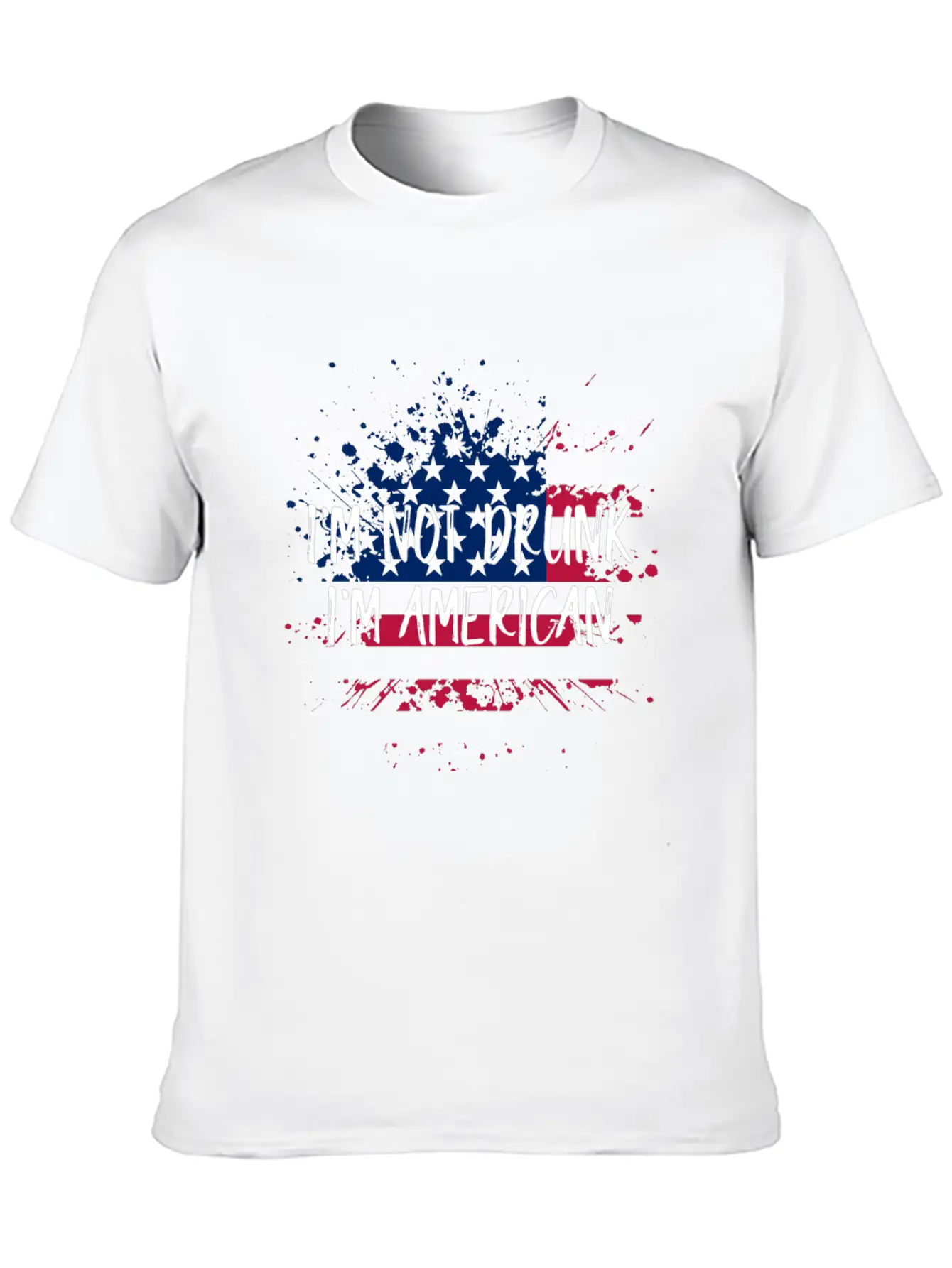 I'm Not Drunk I'm American 4th Of July Timeless Short Sleeve Tee – Comfy And Minimalist Design