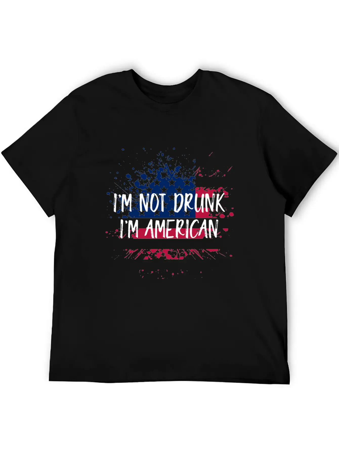 I'm Not Drunk I'm American 4th Of July Timeless Short Sleeve Tee – Comfy And Minimalist Design