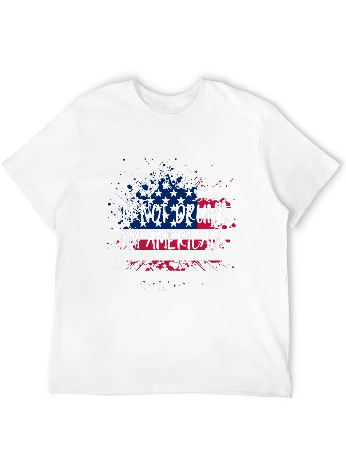 I'm Not Drunk I'm American 4th Of July Timeless Short Sleeve Tee – Comfy And Minimalist Design