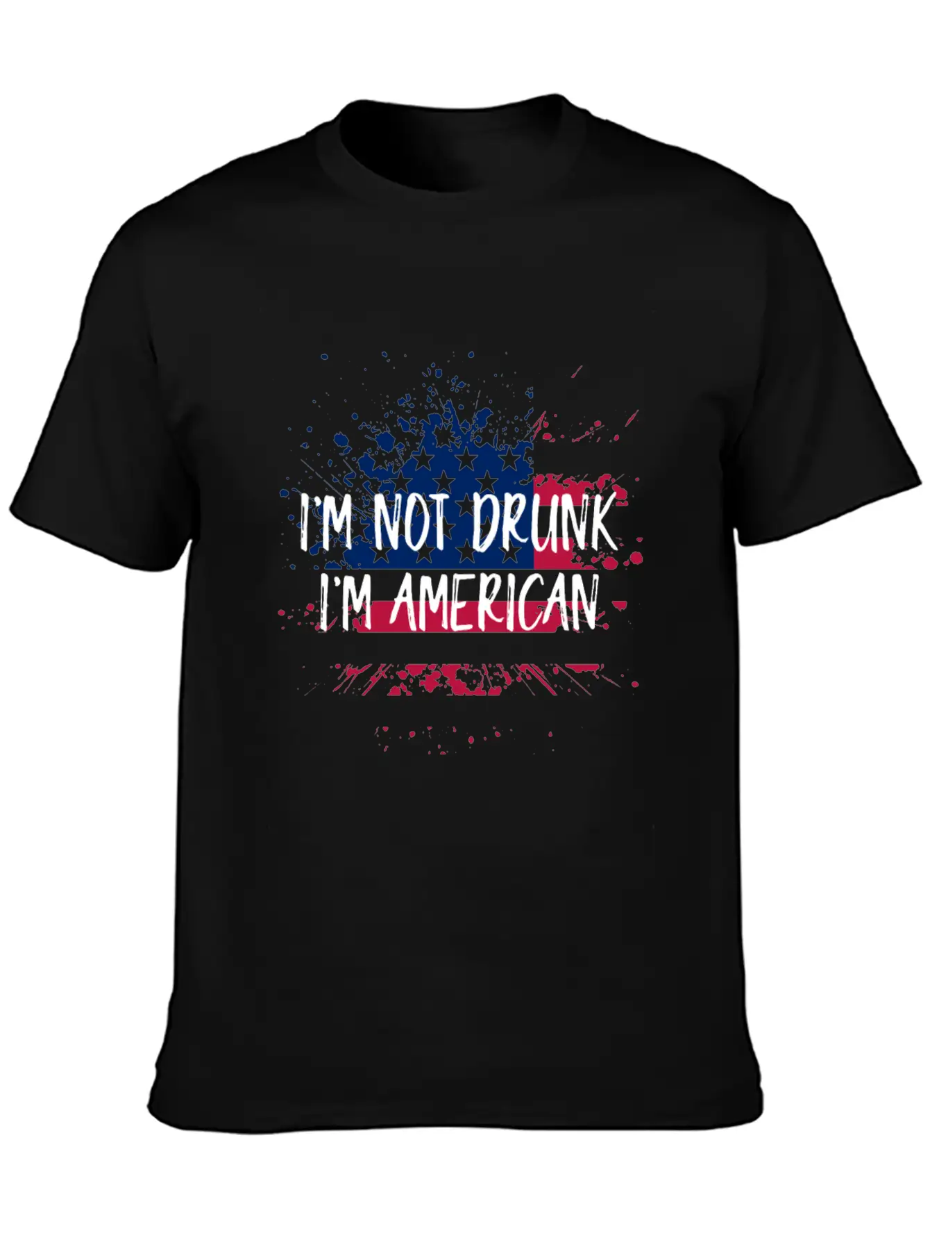 I'm Not Drunk I'm American 4th Of July Timeless Short Sleeve Tee – Comfy And Minimalist Design