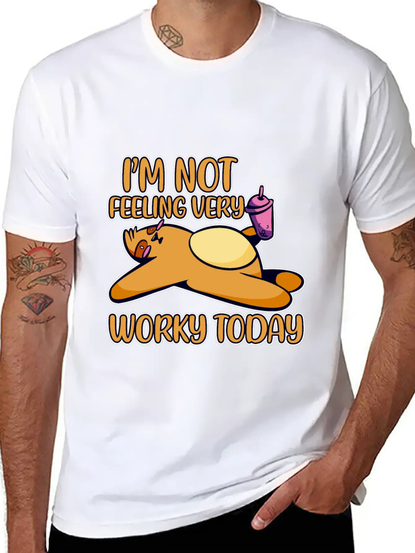 I'm Not Feeling Very Worky Today 2 Timeless Short Sleeve Tee – Comfy And Minimalist Design