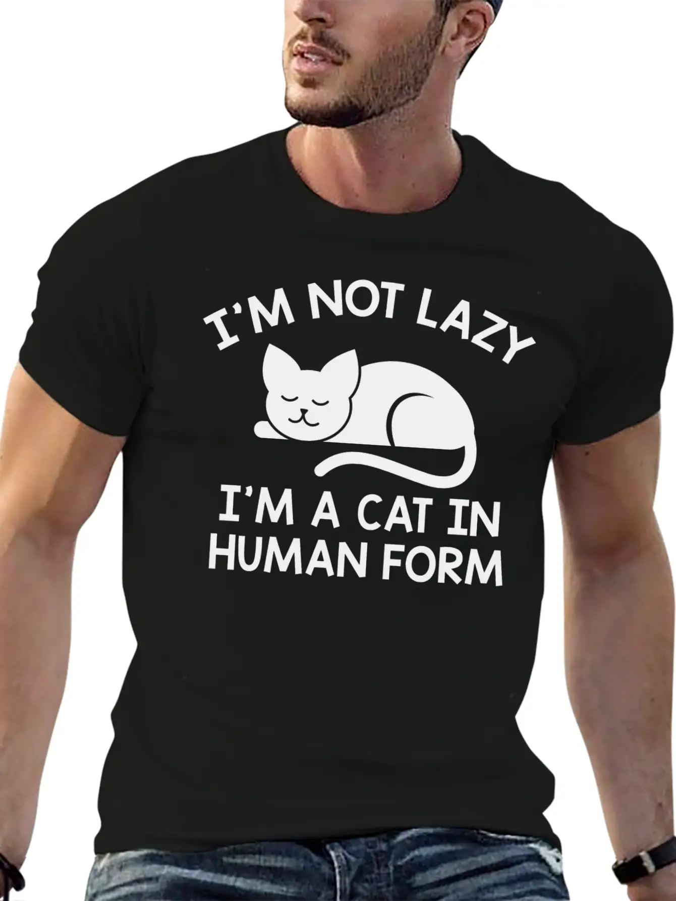 I'm Not Lazy Stylish Everyday T-Shirt – Unisex Basic Cotton Tee