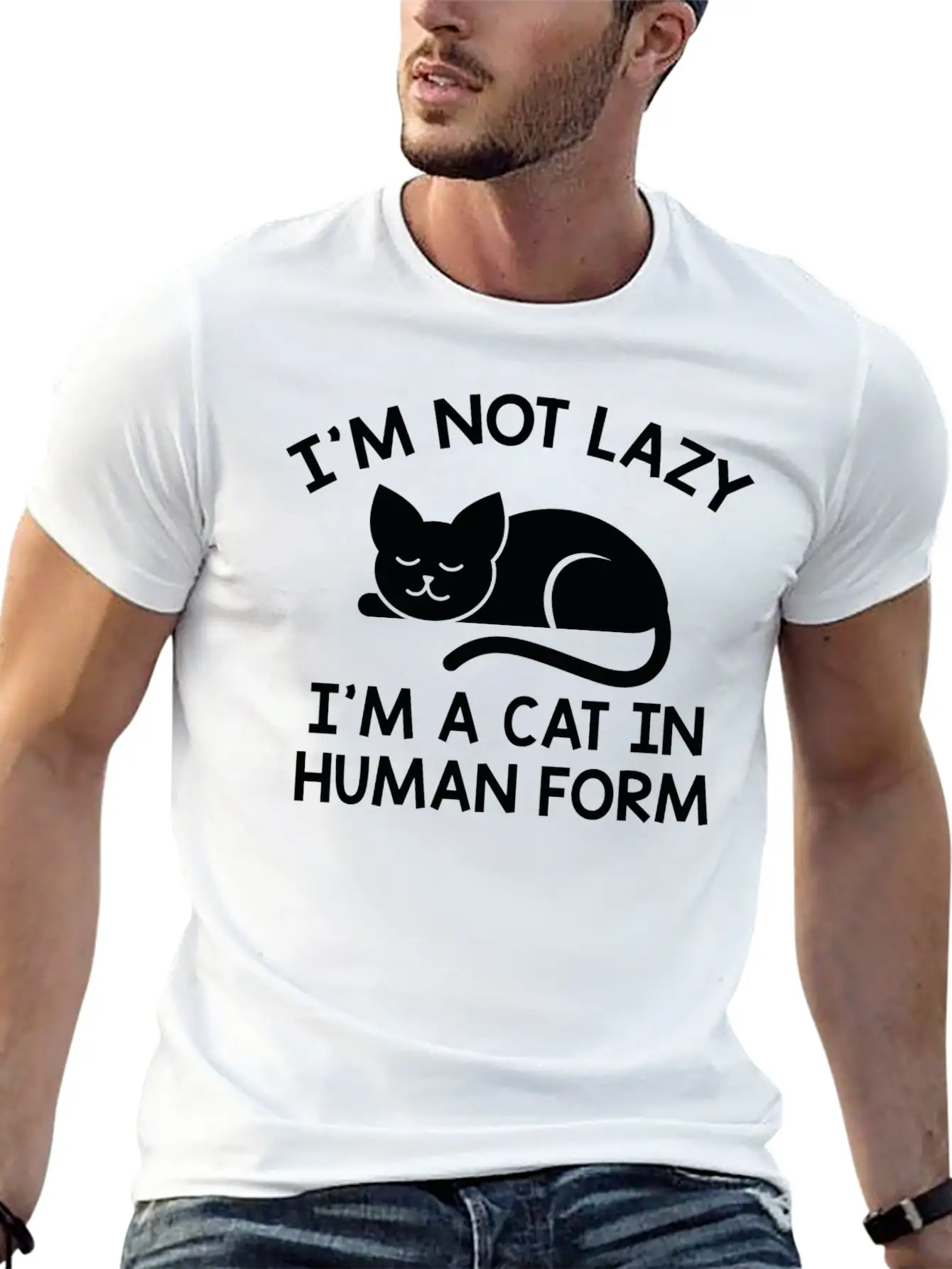 I'm Not Lazy Stylish Everyday T-Shirt – Unisex Basic Cotton Tee