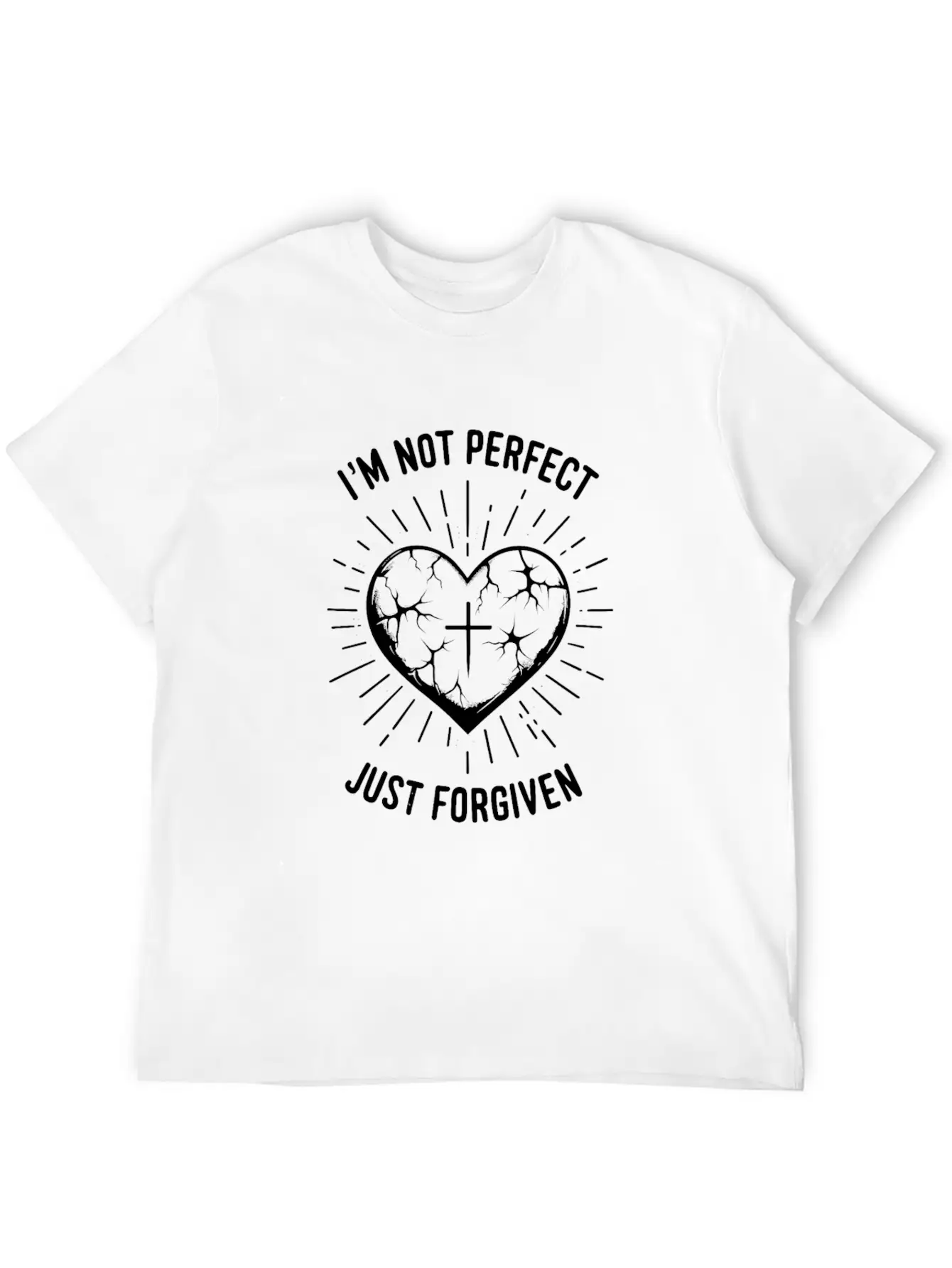 I'm Not Perfect Just Forgiven Stylish Everyday T-Shirt – Unisex Basic Cotton Tee