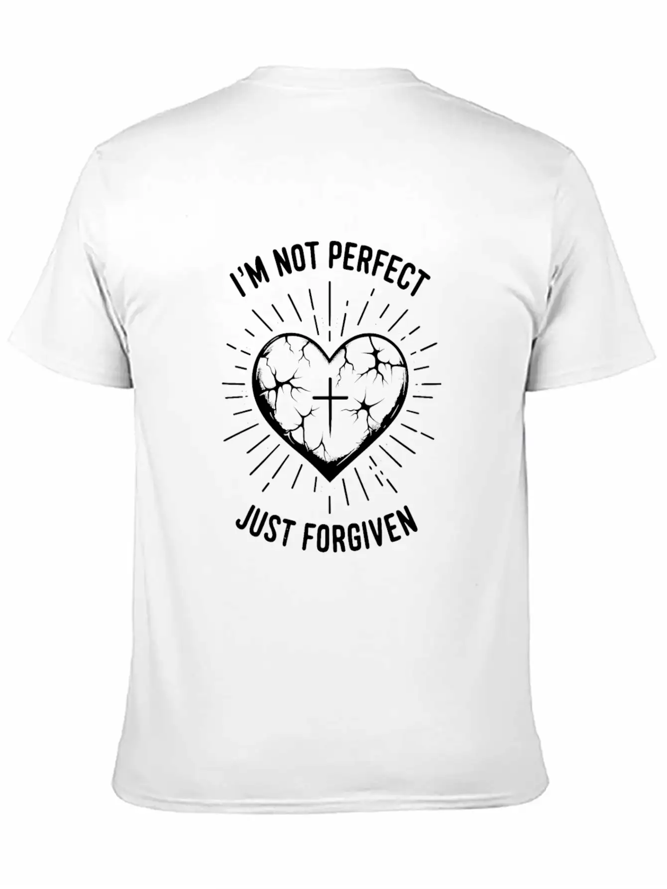 I'm Not Perfect Just Forgiven Stylish Everyday T-Shirt – Unisex Basic Cotton Tee