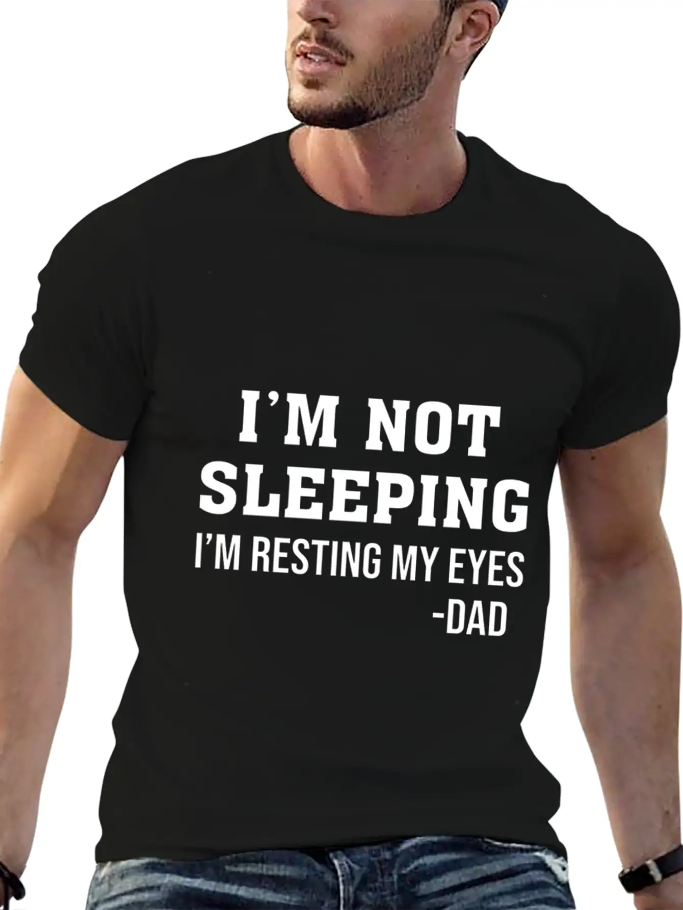 Im Not Sleeping Im Resting My Eyes T Shirti M Not Timeless Short Sleeve Tee – Comfy And Minimalist Design