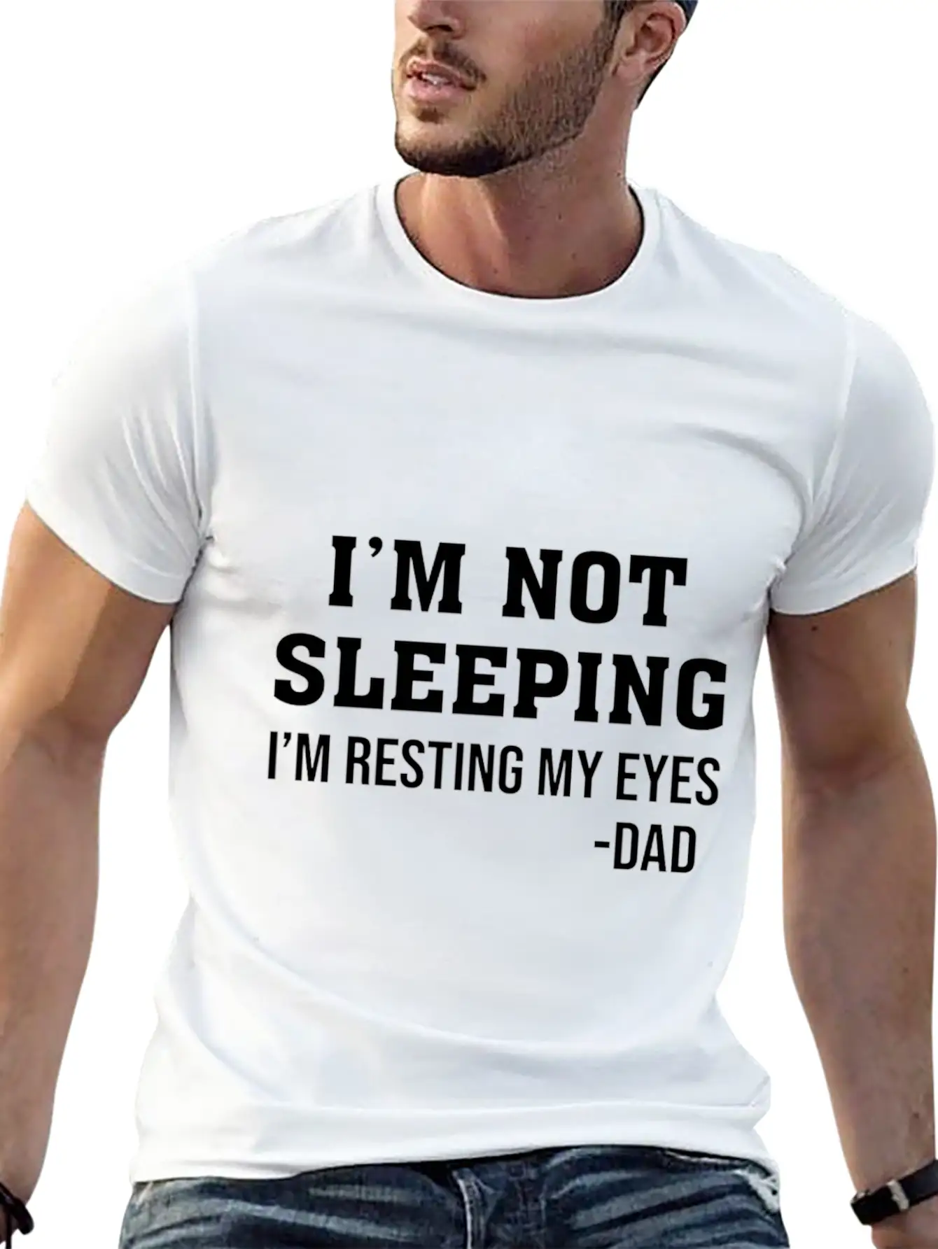 Im Not Sleeping Im Resting My Eyes T Shirti M Not Timeless Short Sleeve Tee – Comfy And Minimalist Design