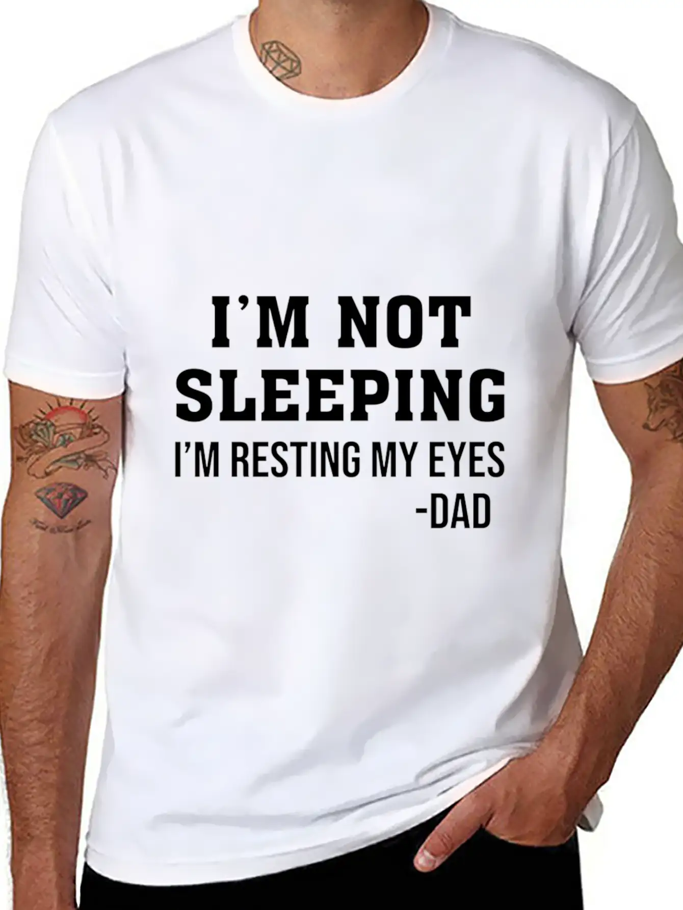 Im Not Sleeping Im Resting My Eyes T Shirti M Not Timeless Short Sleeve Tee – Comfy And Minimalist Design