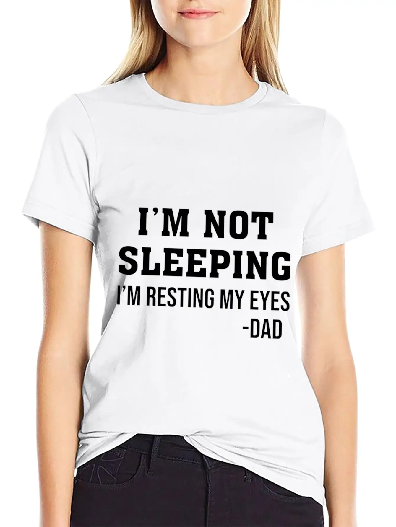 Im Not Sleeping Im Resting My Eyes T Shirti M Not Timeless Short Sleeve Tee – Comfy And Minimalist Design