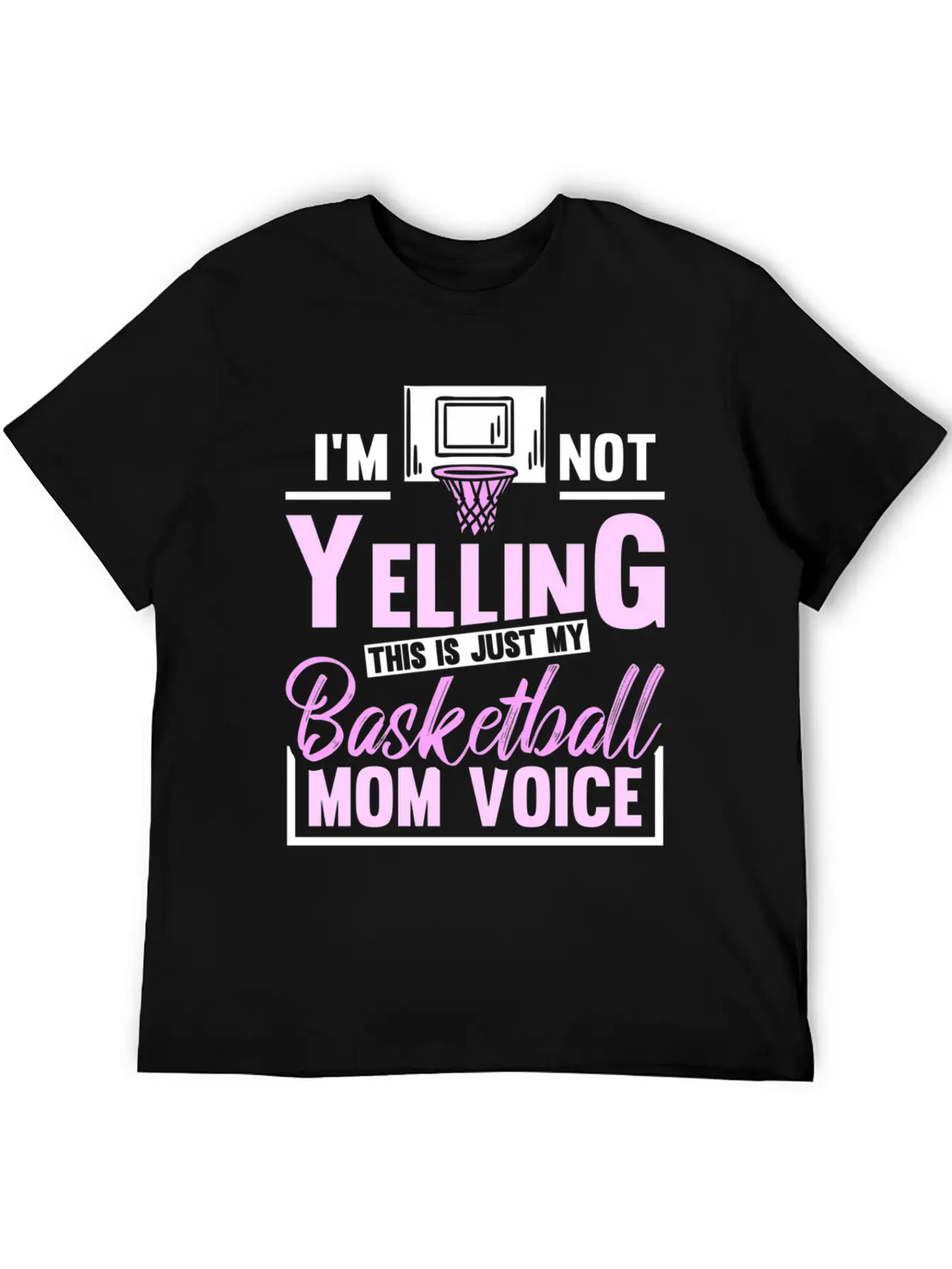 Im Not Yelling This Is Just My Baetball Mom Stylish Everyday T-Shirt – Unisex Basic Cotton Tee