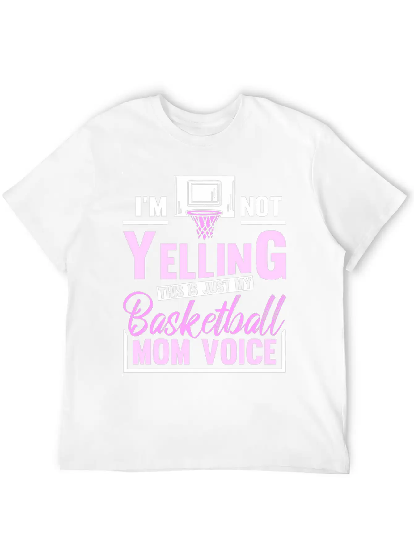 Im Not Yelling This Is Just My Baetball Mom Stylish Everyday T-Shirt – Unisex Basic Cotton Tee