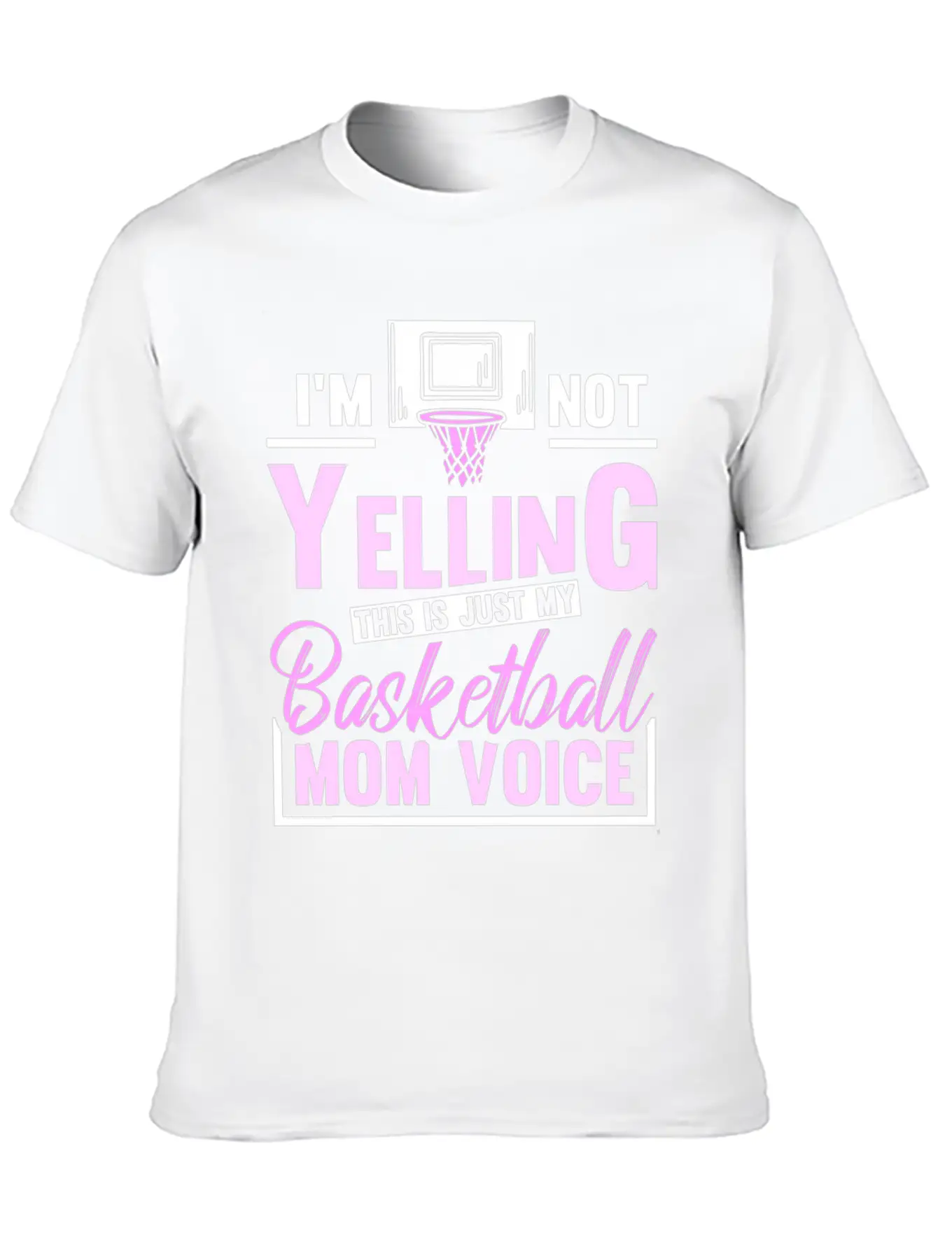 Im Not Yelling This Is Just My Baetball Mom Stylish Everyday T-Shirt – Unisex Basic Cotton Tee
