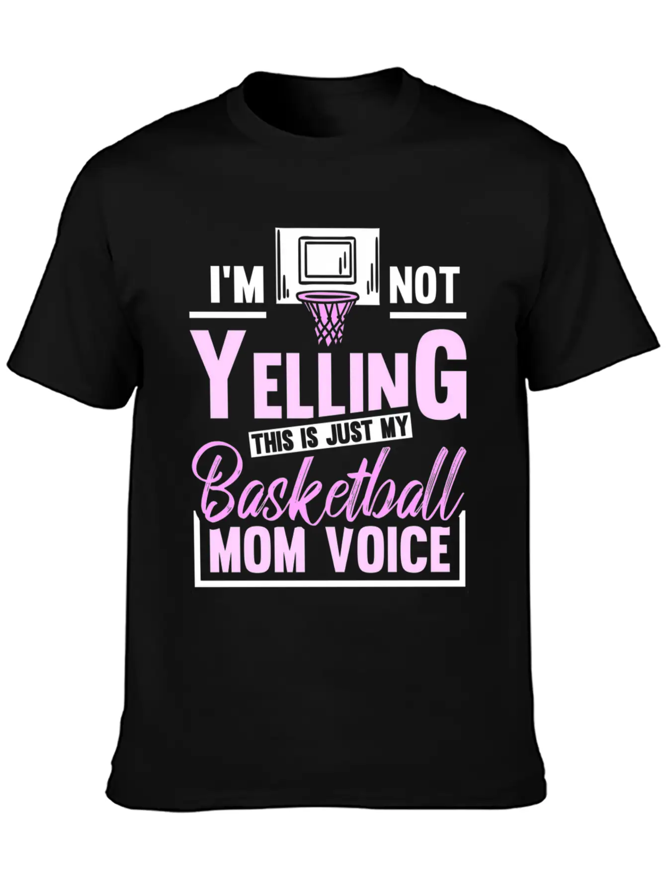 Im Not Yelling This Is Just My Baetball Mom Stylish Everyday T-Shirt – Unisex Basic Cotton Tee