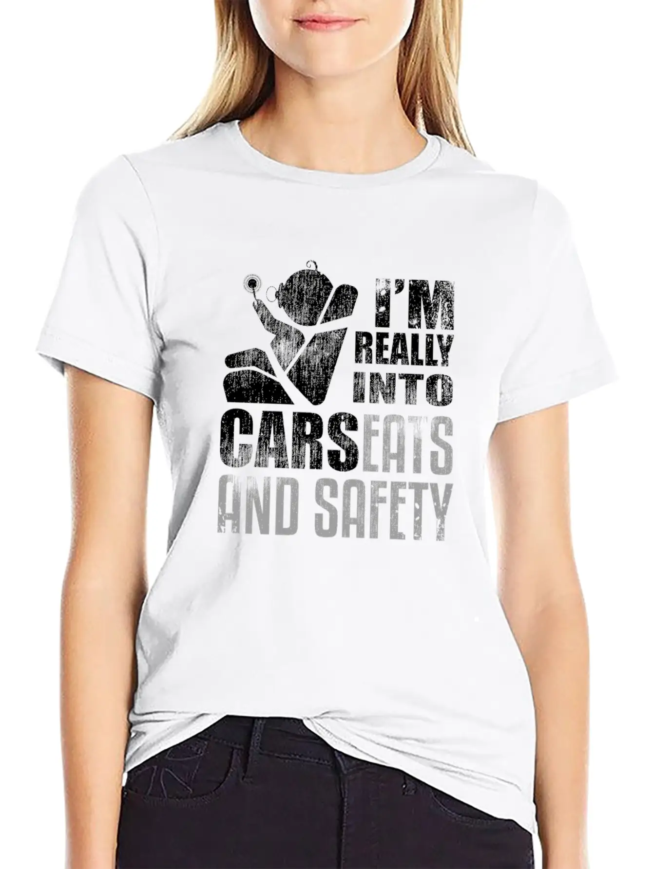 I'm Really Into Carseats And Safety Car Dad Father Unisex Short Sleeve Soft Cotton T-Shirt – Casual Everyday Wear