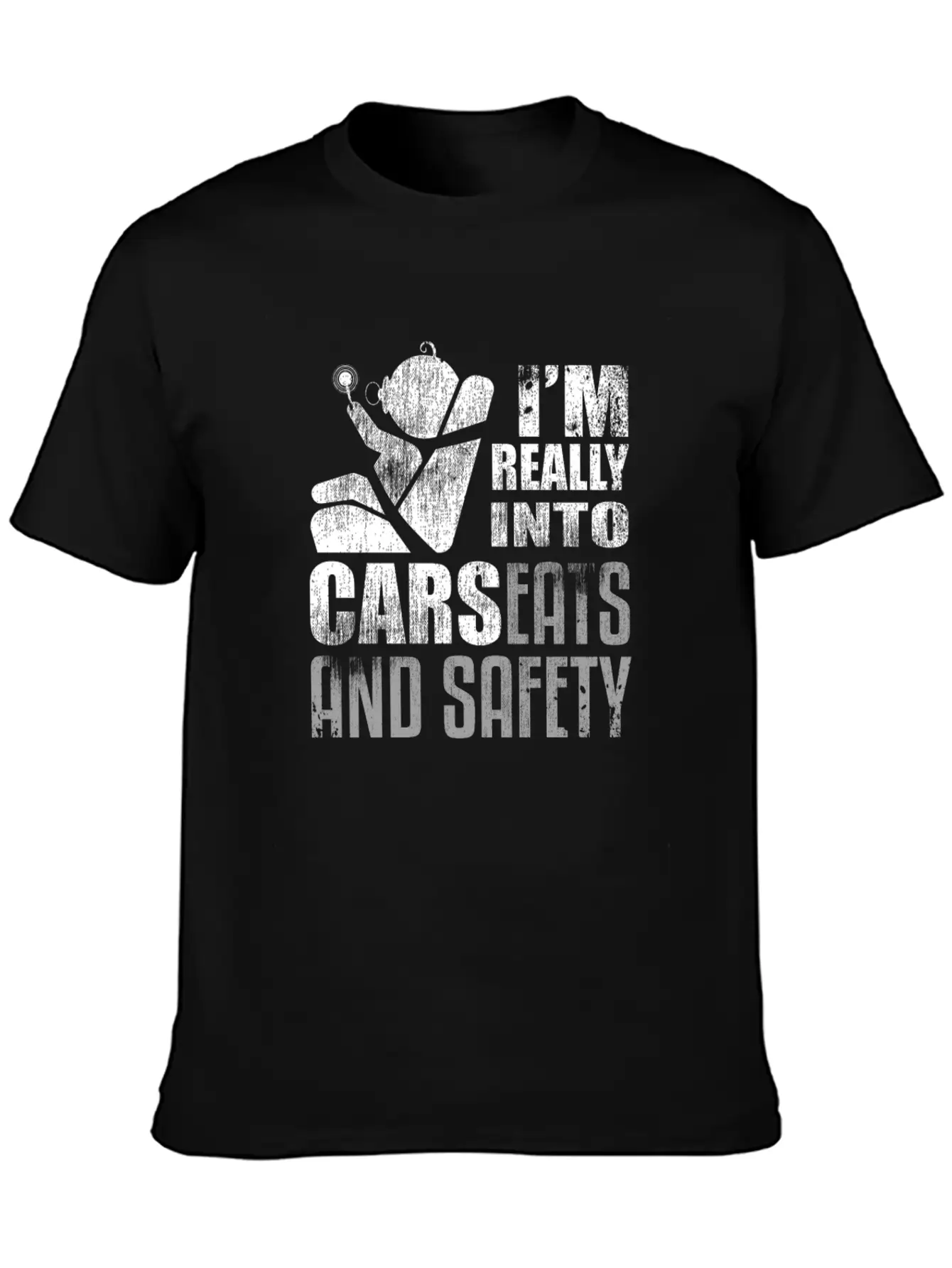 I'm Really Into Carseats And Safety Car Dad Father Unisex Short Sleeve Soft Cotton T-Shirt – Casual Everyday Wear