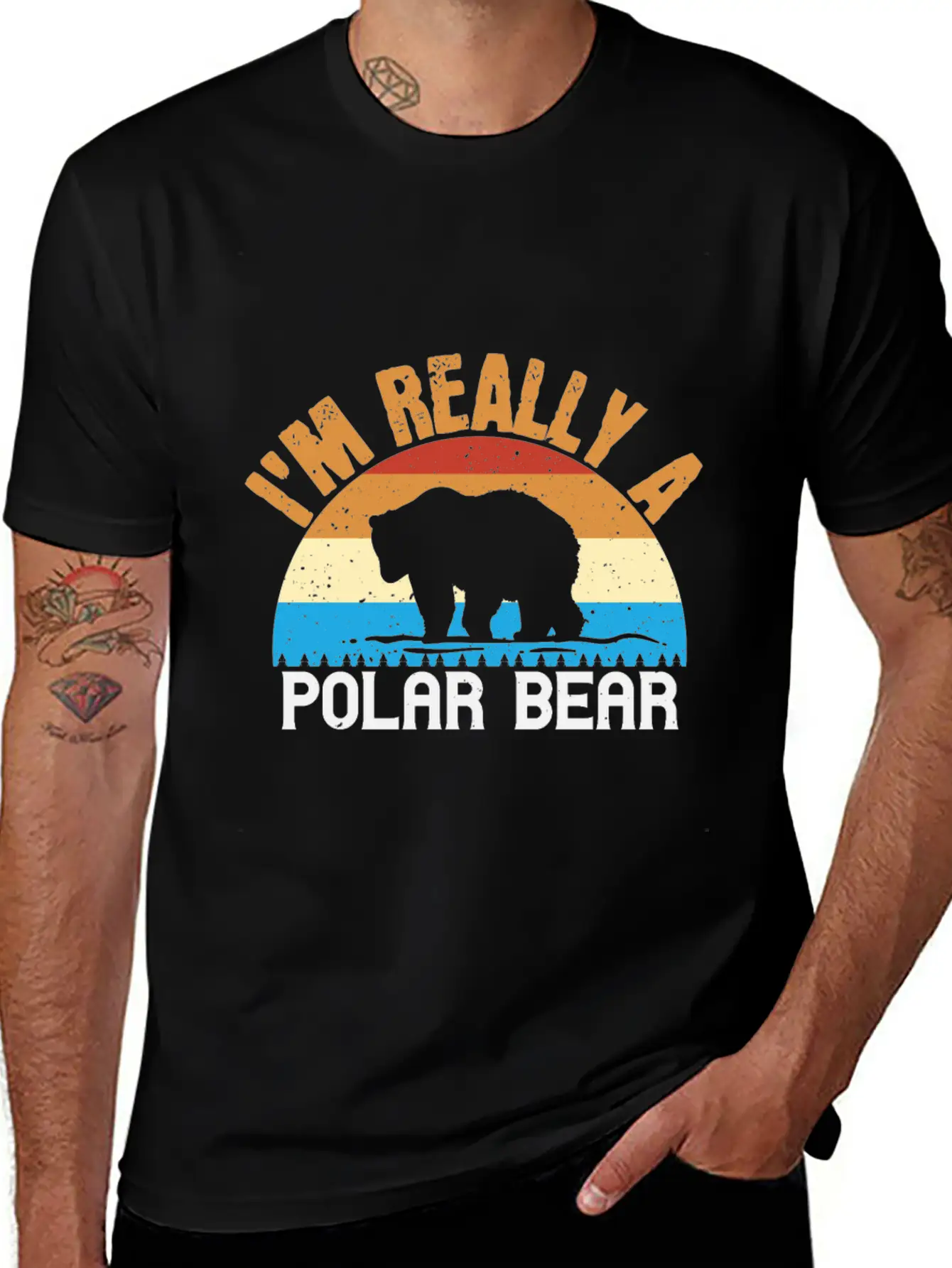 I´m Realy A Polar Bear Unisex Short Sleeve Soft Cotton T-Shirt – Casual Everyday Wear