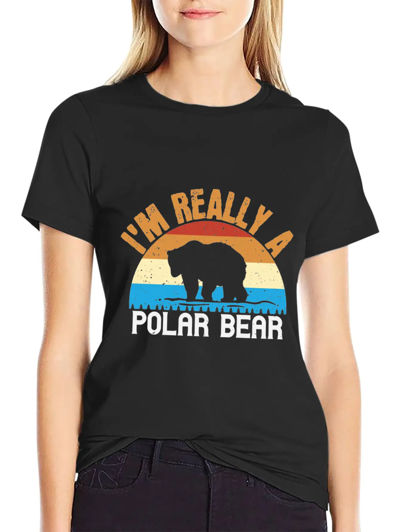 I´m Realy A Polar Bear Unisex Short Sleeve Soft Cotton T-Shirt – Casual Everyday Wear