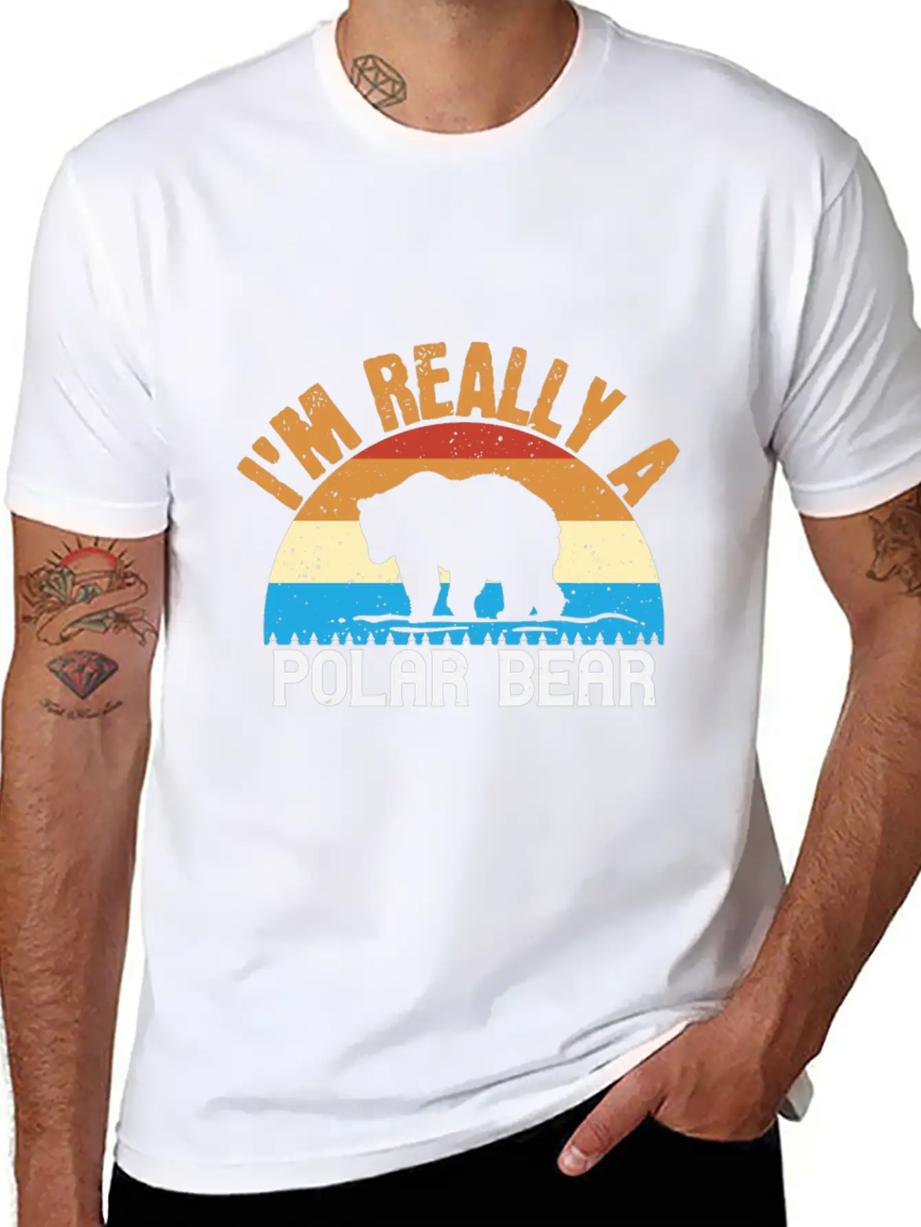 I´m Realy A Polar Bear Unisex Short Sleeve Soft Cotton T-Shirt – Casual Everyday Wear