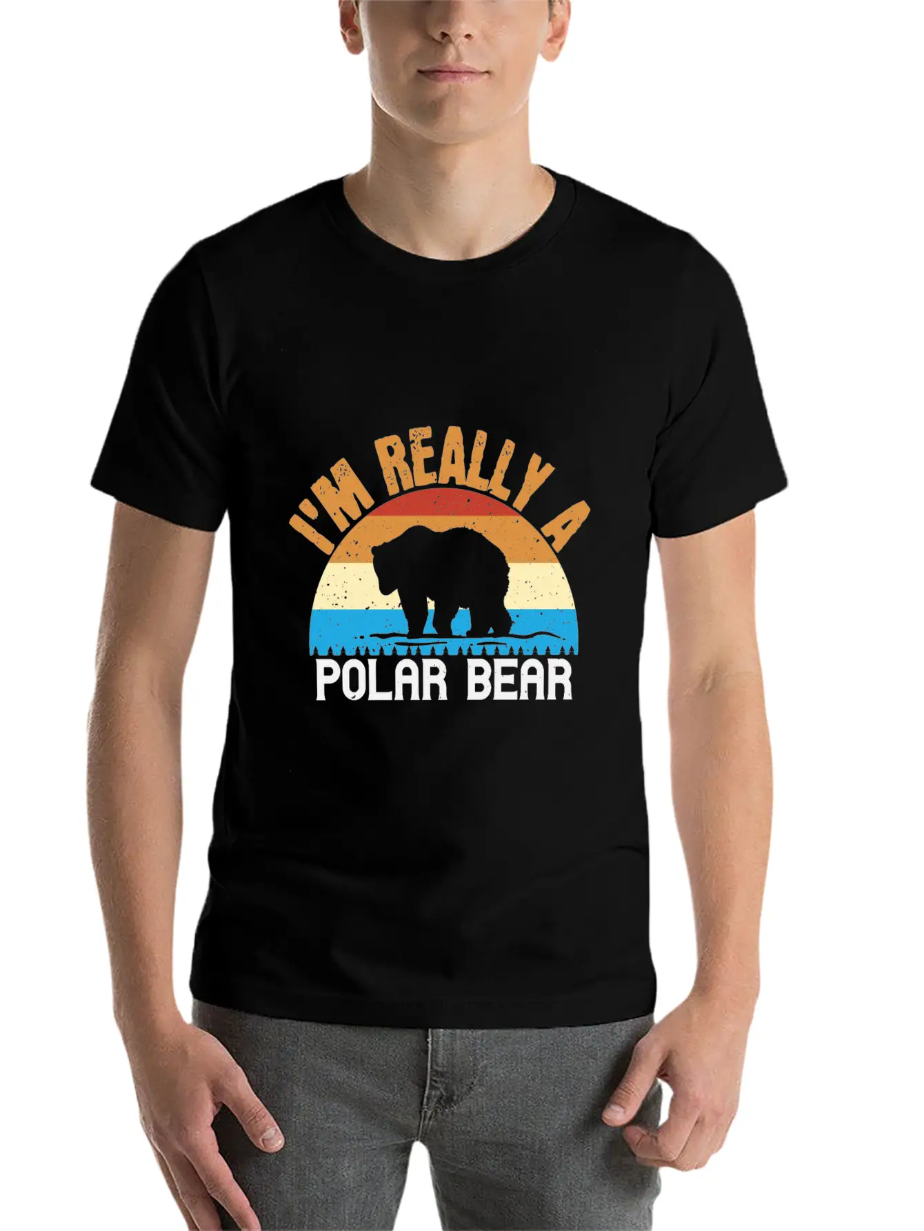 I´m Realy A Polar Bear Unisex Short Sleeve Soft Cotton T-Shirt – Casual Everyday Wear