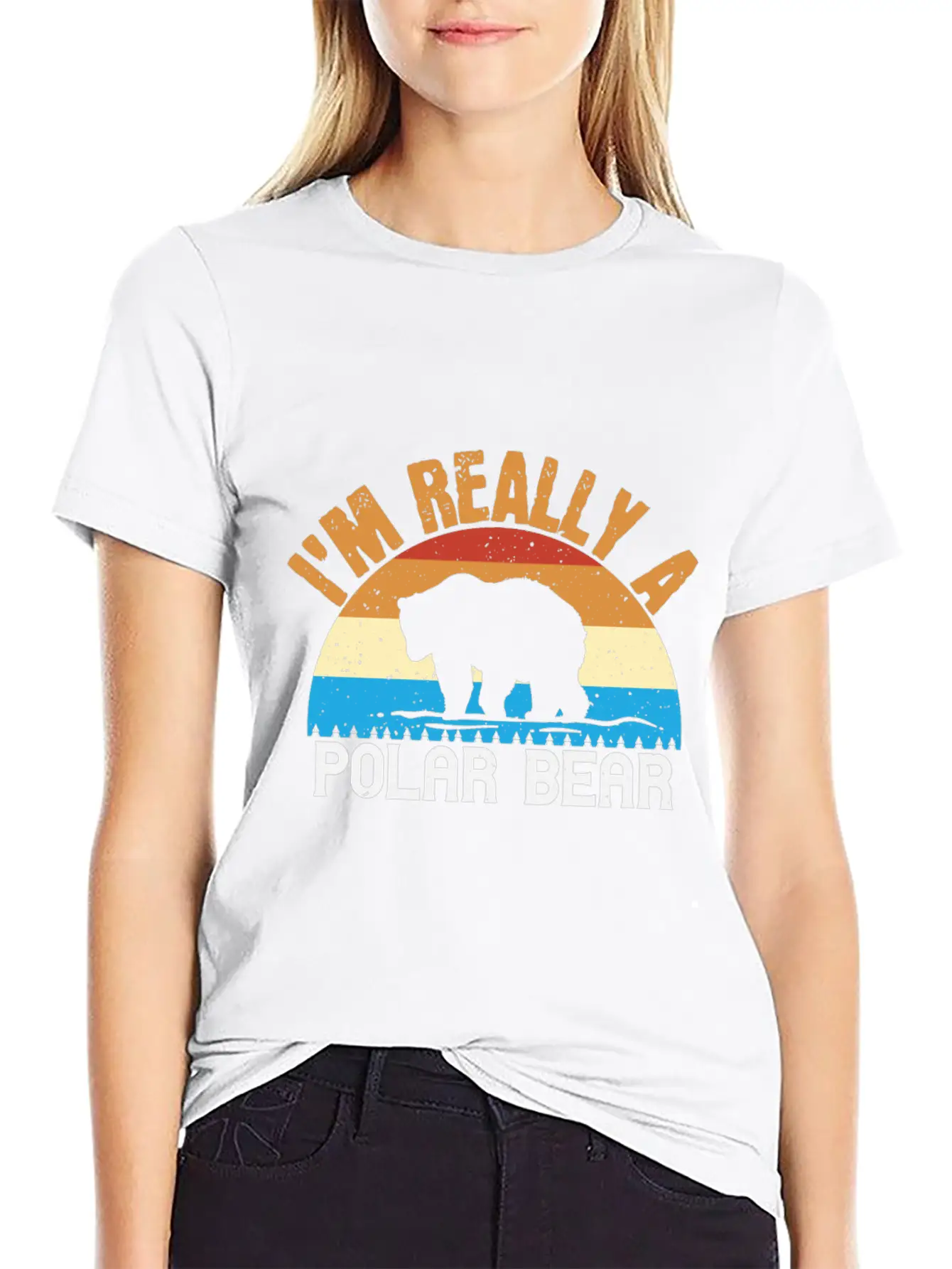 I´m Realy A Polar Bear Unisex Short Sleeve Soft Cotton T-Shirt – Casual Everyday Wear