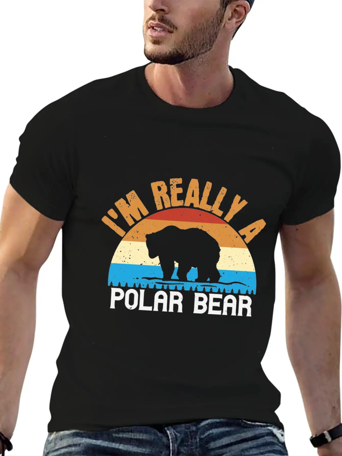 I´m Realy A Polar Bear Unisex Short Sleeve Soft Cotton T-Shirt – Casual Everyday Wear