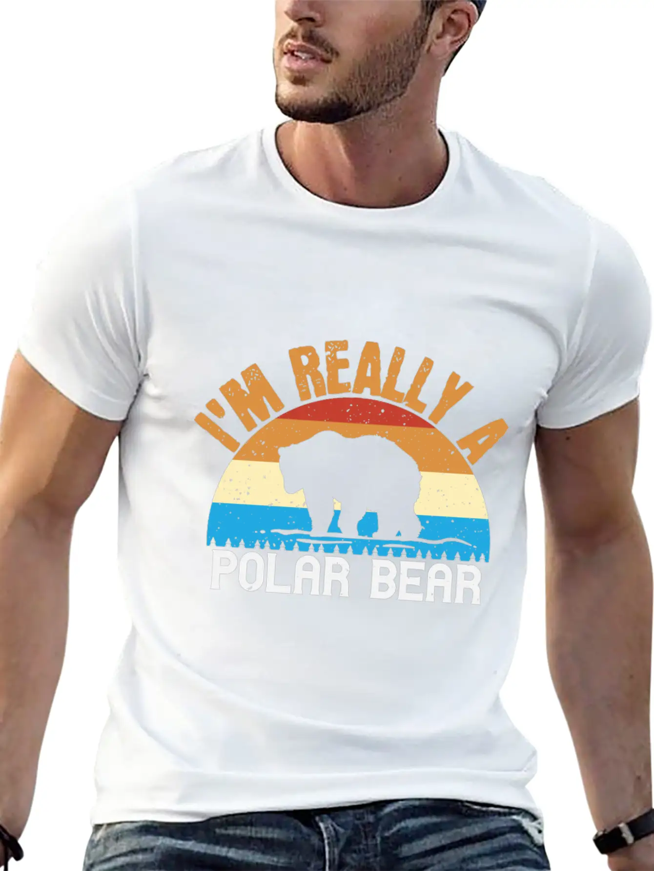 I´m Realy A Polar Bear Unisex Short Sleeve Soft Cotton T-Shirt – Casual Everyday Wear