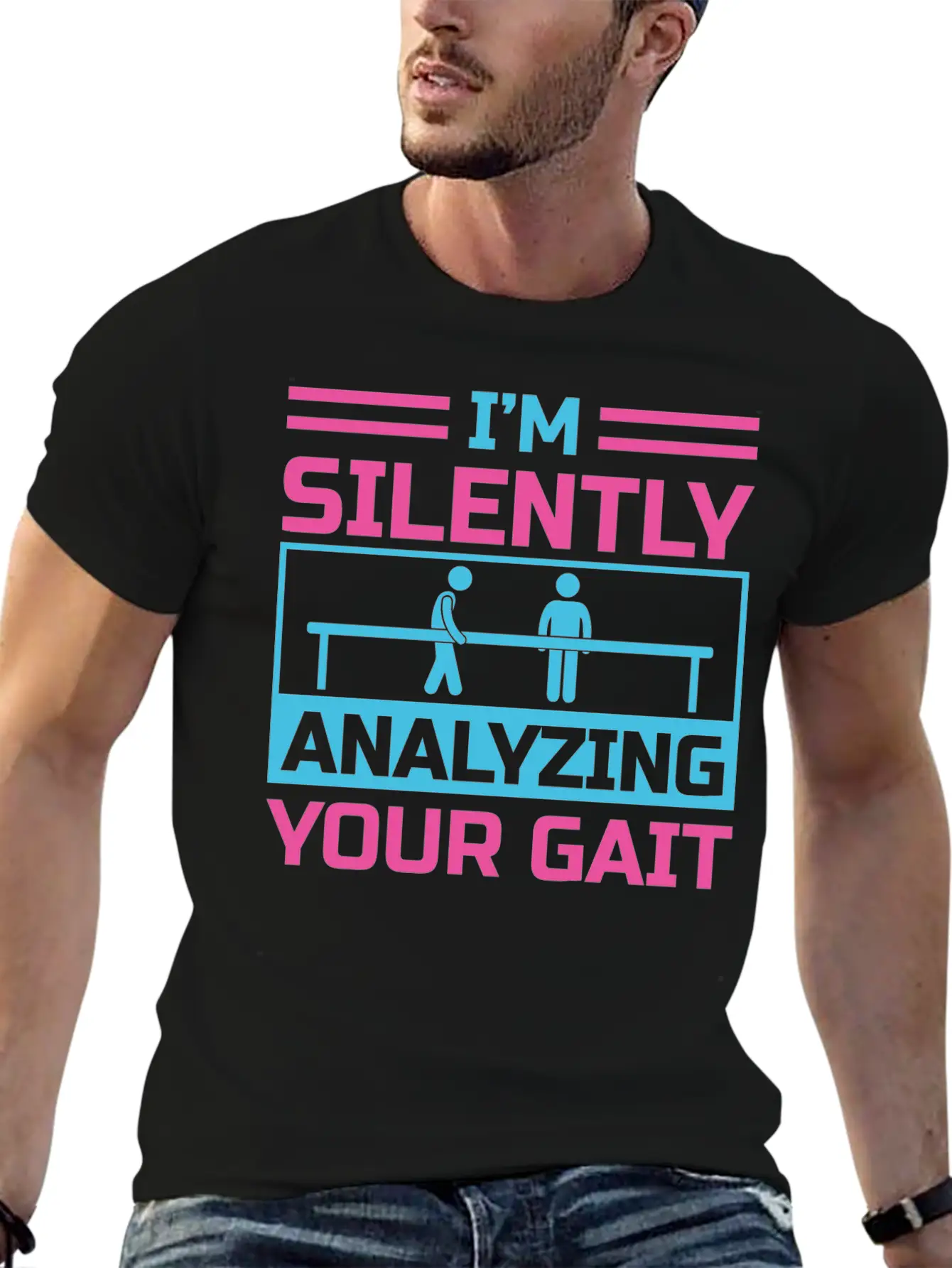 I'm Silently Analyzing Your Gait Unisex Casual T-Shirt – Clean Design For Daily Comfort