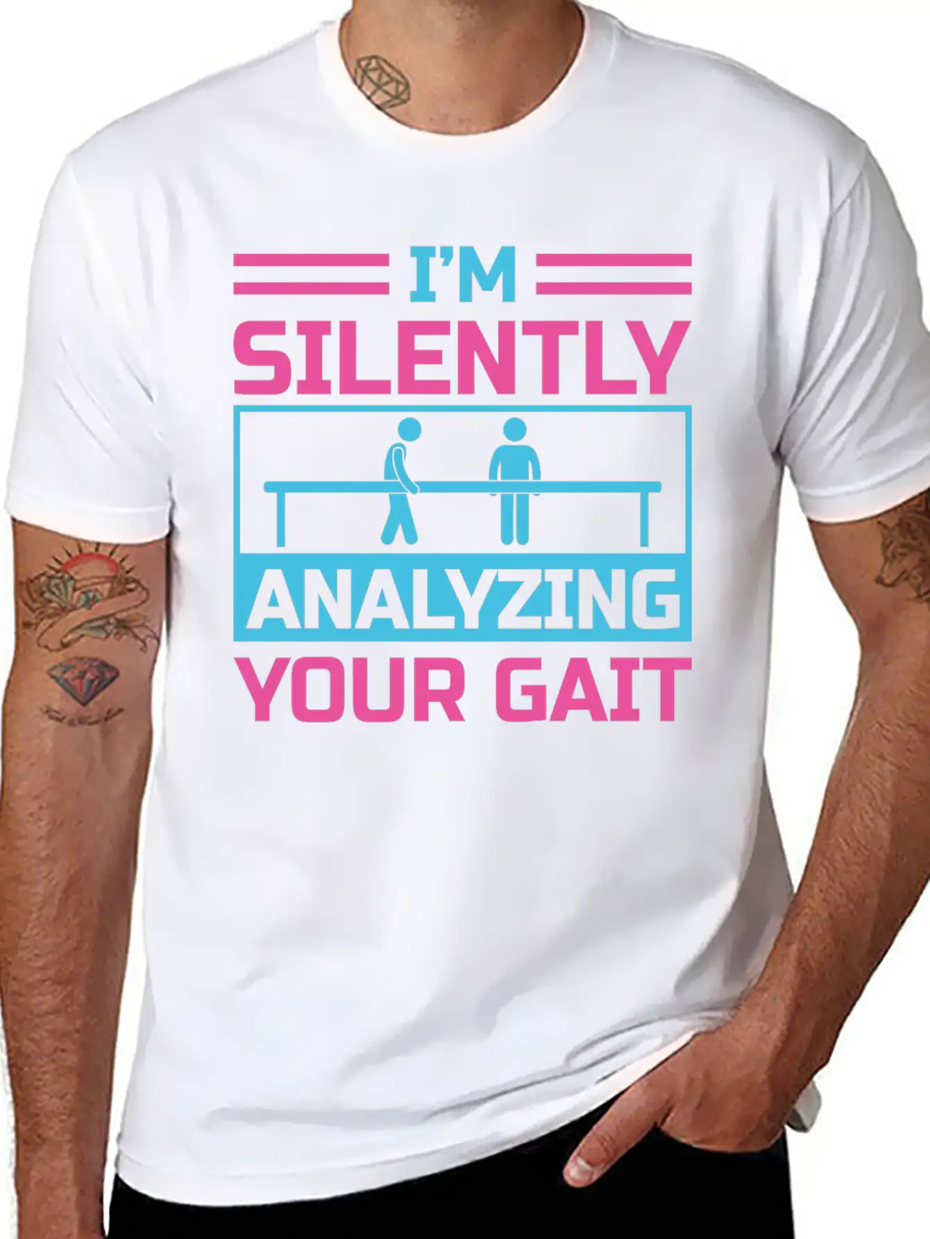I'm Silently Analyzing Your Gait Unisex Casual T-Shirt – Clean Design For Daily Comfort