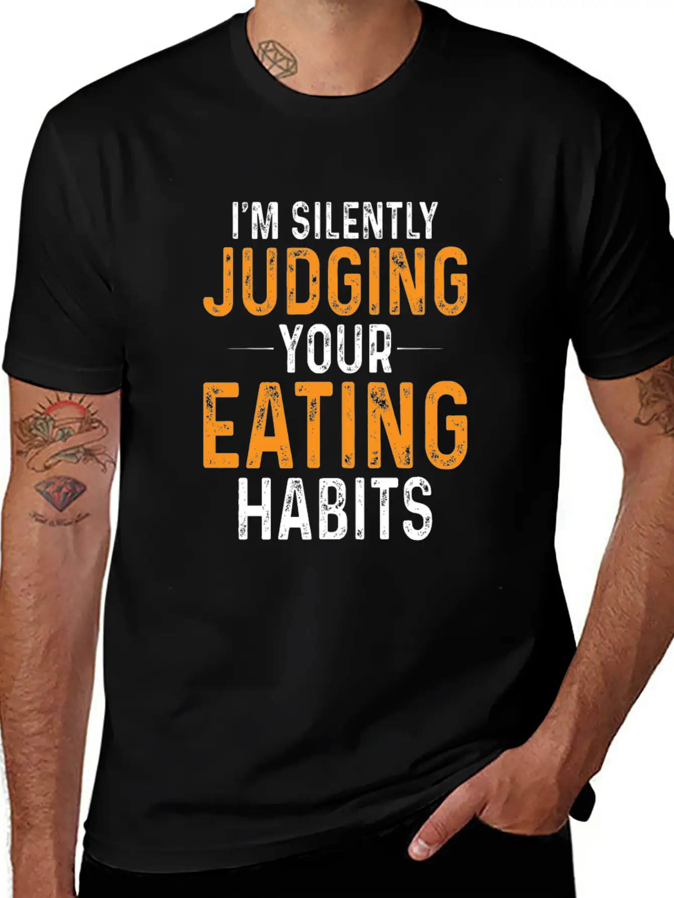 I'm Silently Judging Your Eating Habits,Nutritioni Timeless Short Sleeve Tee – Comfy And Minimalist Design