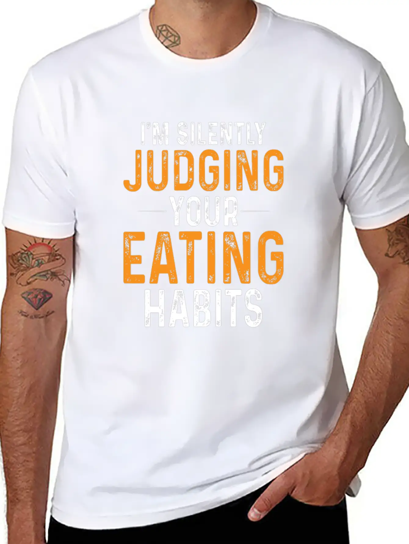 I'm Silently Judging Your Eating Habits,Nutritioni Timeless Short Sleeve Tee – Comfy And Minimalist Design