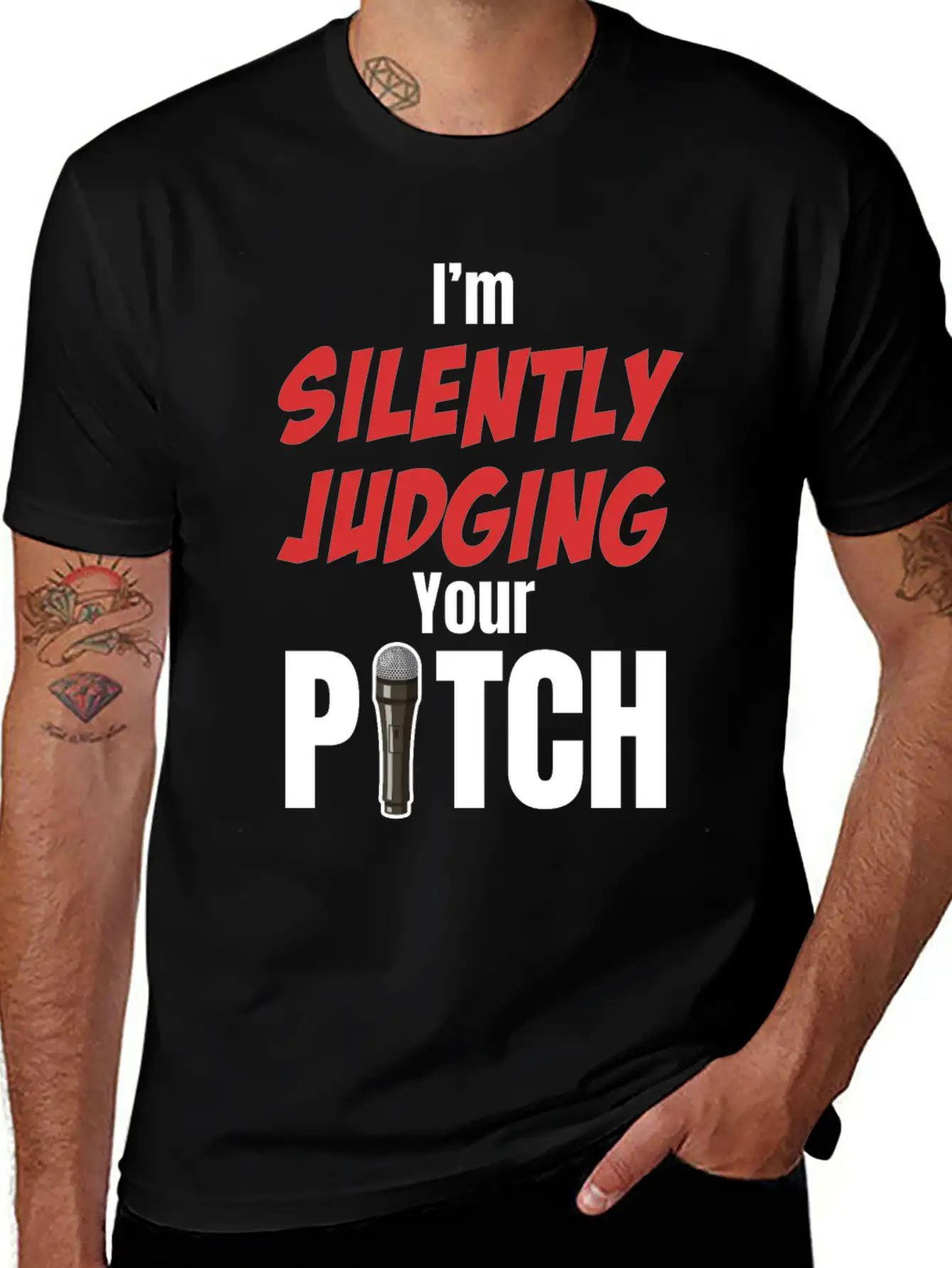 I'm Silently Judging Your Pitch Vocal Instructor Unisex Casual T-Shirt – Clean Design For Daily Comfort