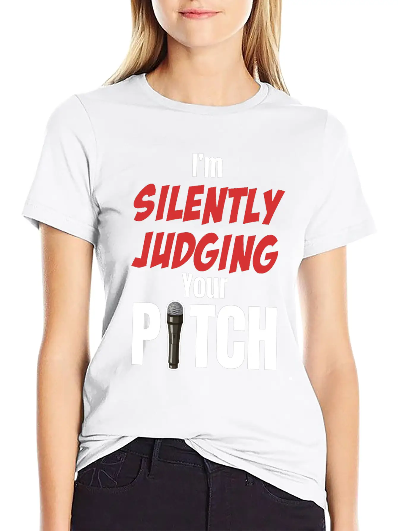 I'm Silently Judging Your Pitch Vocal Instructor Unisex Casual T-Shirt – Clean Design For Daily Comfort