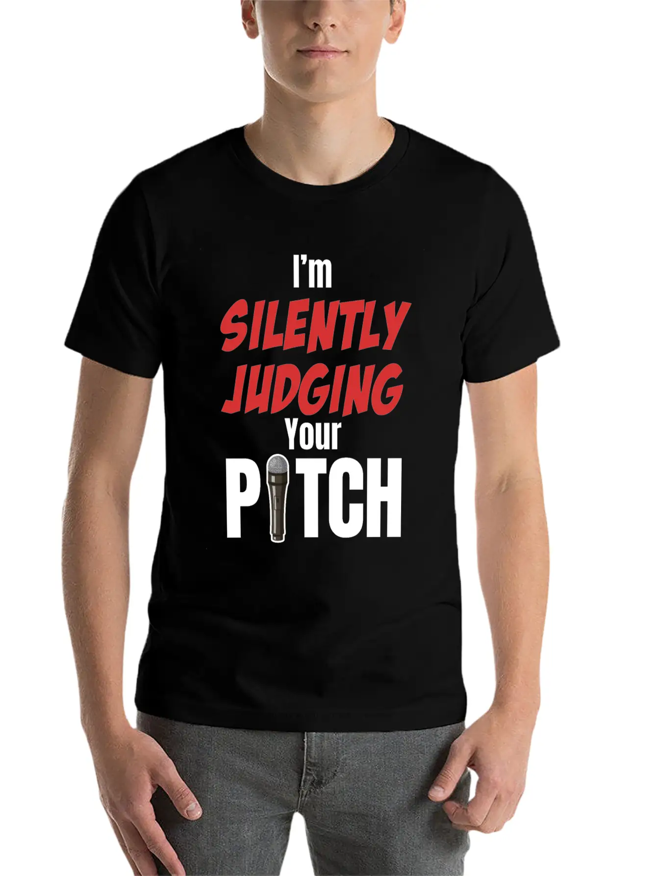 I'm Silently Judging Your Pitch Vocal Instructor Unisex Casual T-Shirt – Clean Design For Daily Comfort
