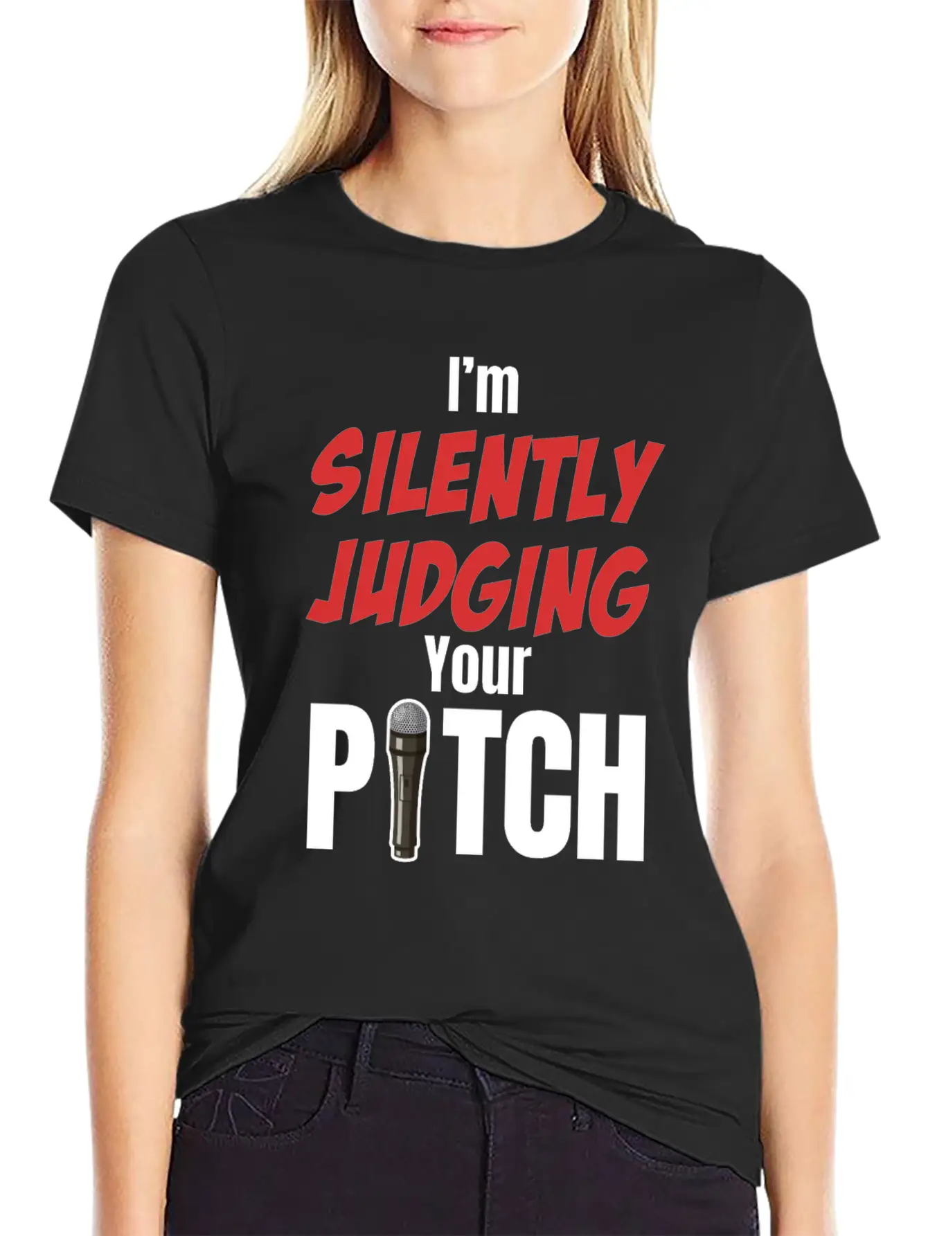 I'm Silently Judging Your Pitch Vocal Instructor Unisex Casual T-Shirt – Clean Design For Daily Comfort