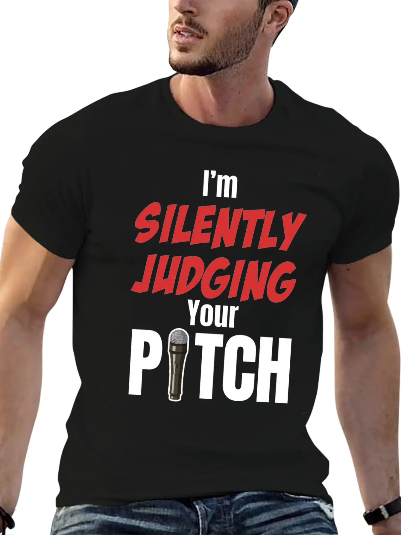 I'm Silently Judging Your Pitch Vocal Instructor Unisex Casual T-Shirt – Clean Design For Daily Comfort
