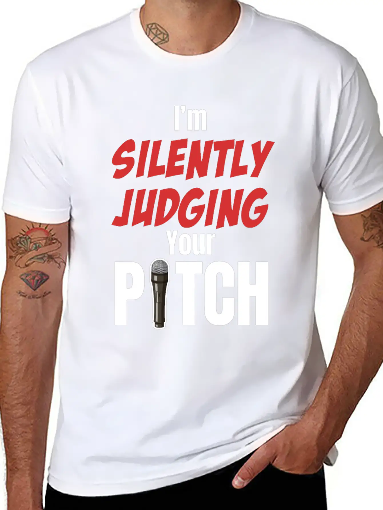 I'm Silently Judging Your Pitch Vocal Instructor Unisex Casual T-Shirt – Clean Design For Daily Comfort