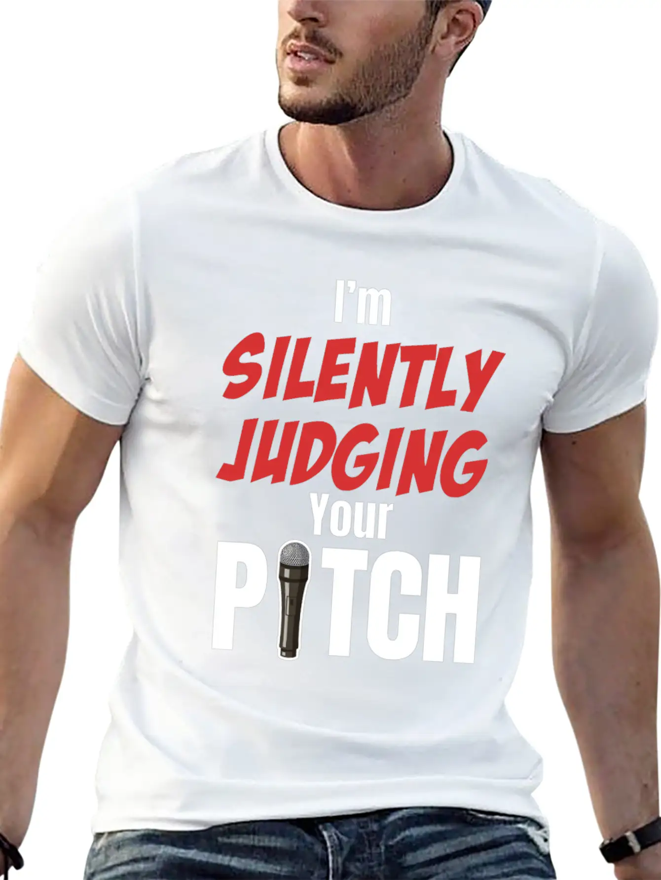 I'm Silently Judging Your Pitch Vocal Instructor Unisex Casual T-Shirt – Clean Design For Daily Comfort
