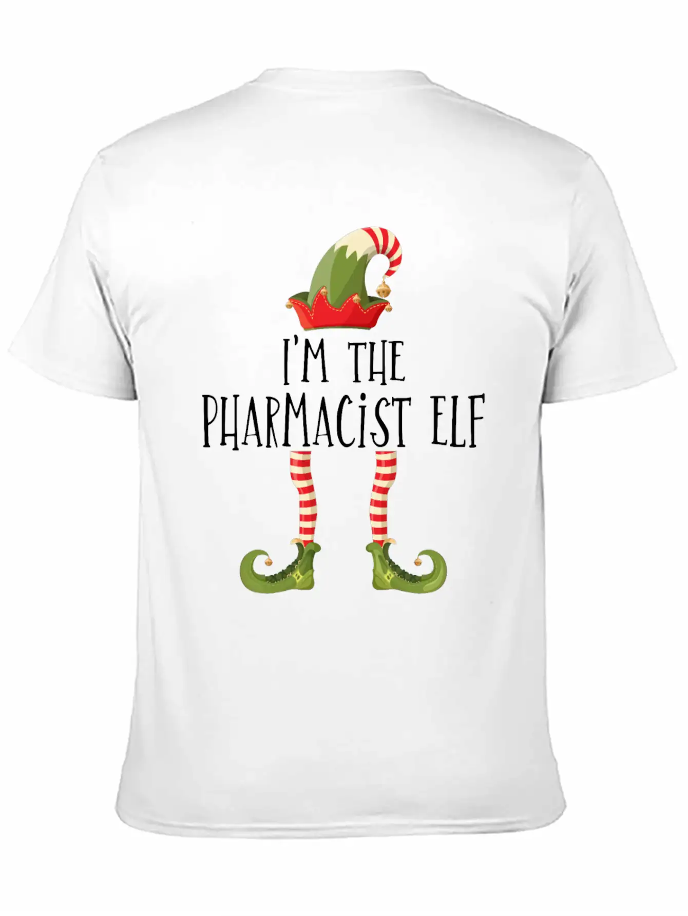 I'm The Pharmacist Elf Pharmacy Technician Stud Unisex Short Sleeve Soft Cotton T-Shirt – Casual Everyday Wear