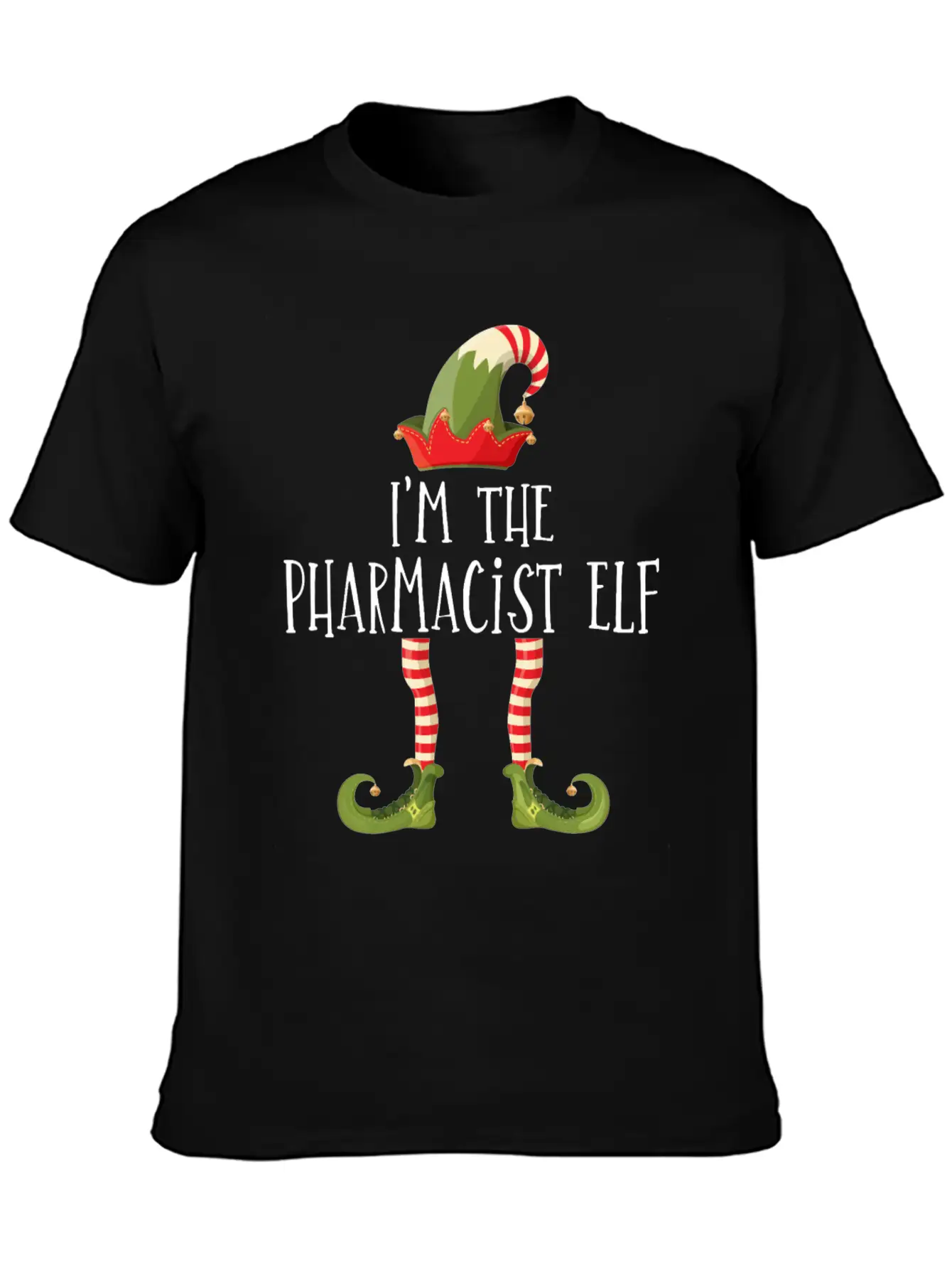 I'm The Pharmacist Elf Pharmacy Technician Stud Unisex Short Sleeve Soft Cotton T-Shirt – Casual Everyday Wear