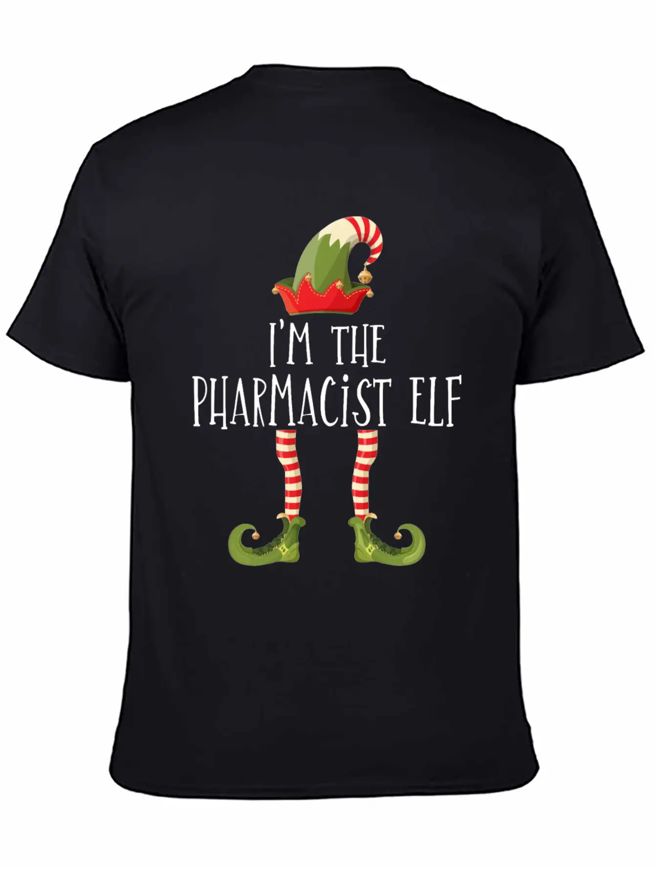 I'm The Pharmacist Elf Pharmacy Technician Stud Unisex Short Sleeve Soft Cotton T-Shirt – Casual Everyday Wear