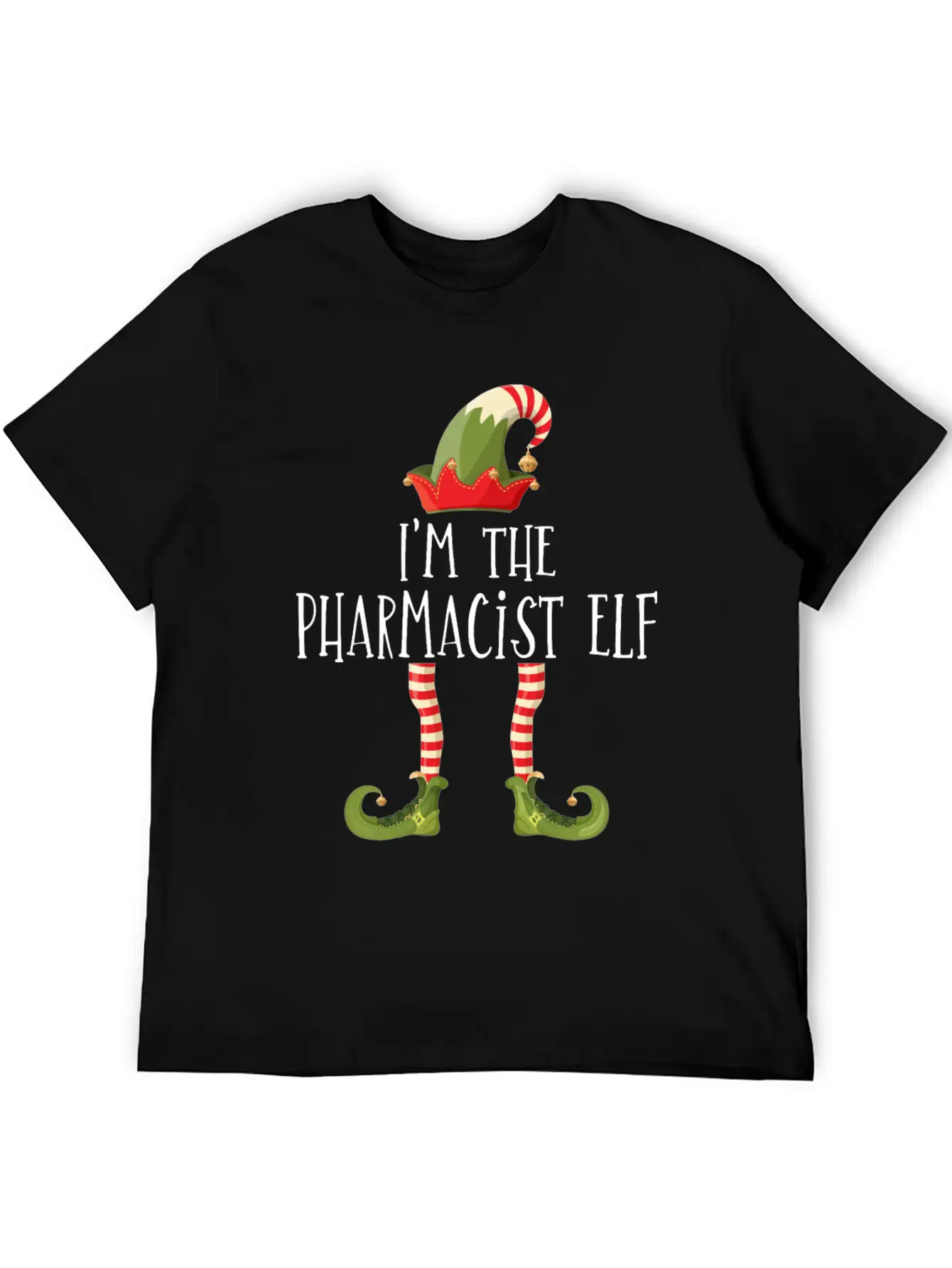 I'm The Pharmacist Elf Pharmacy Technician Stud Unisex Short Sleeve Soft Cotton T-Shirt – Casual Everyday Wear