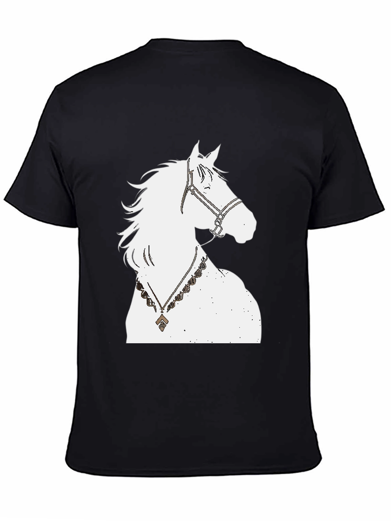 Horse Graphic Tee - Black
