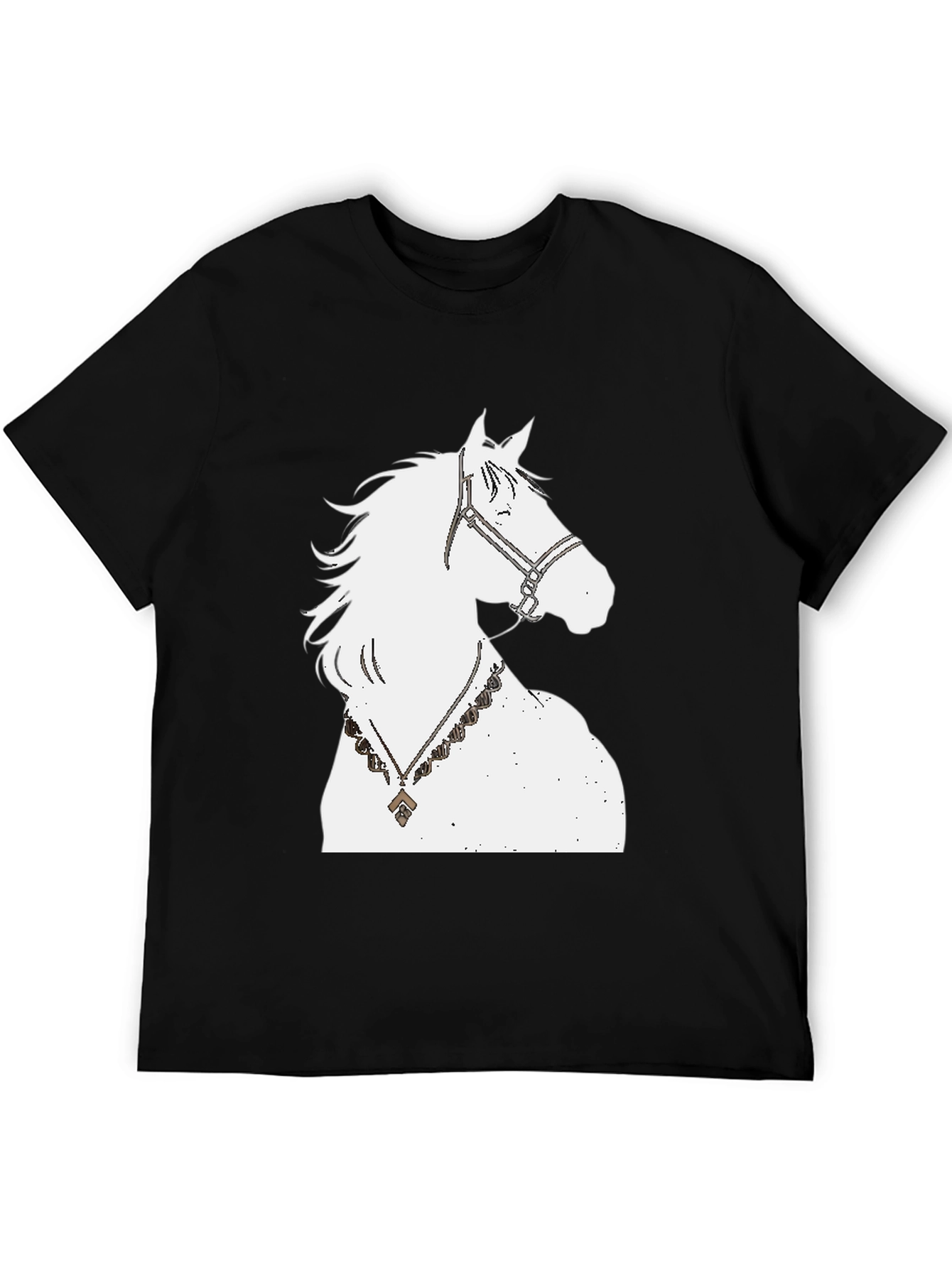 Horse Graphic Tee - Black