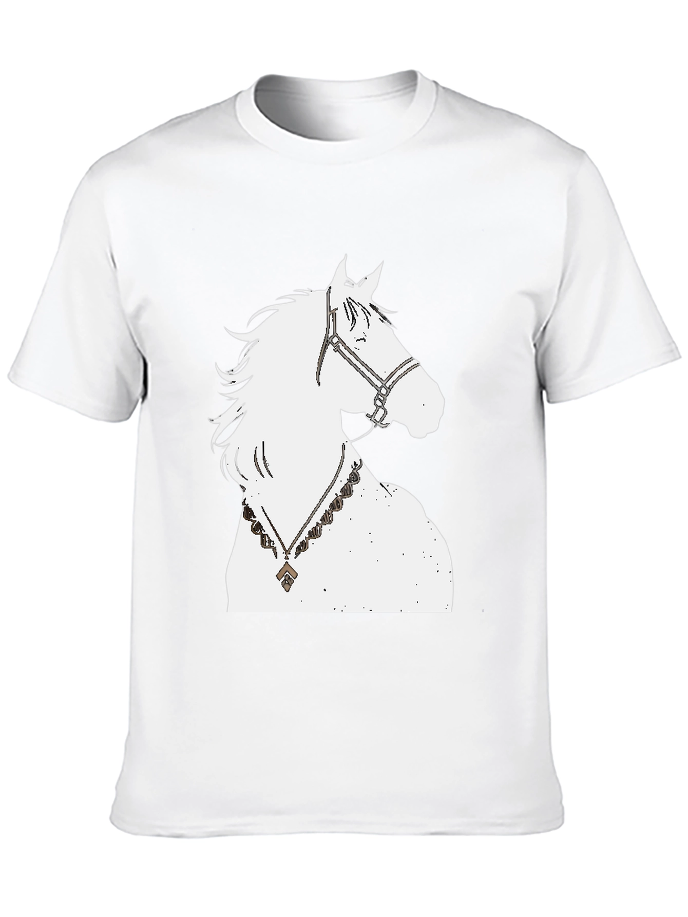 Horse Graphic Tee - Black