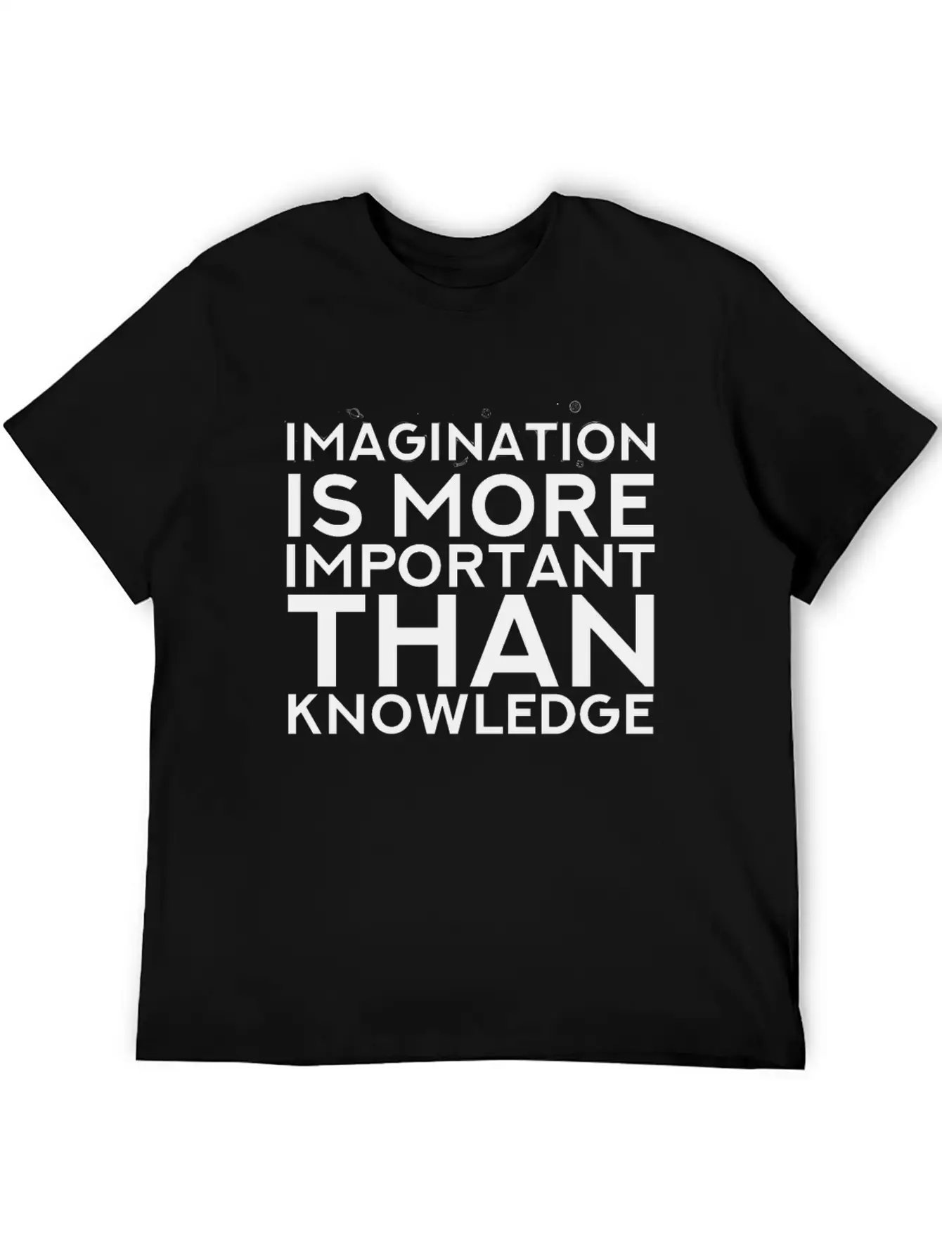 Imagination More Important Than Knowledge Quote Unisex Short Sleeve Soft Cotton T-Shirt – Casual Everyday Wear