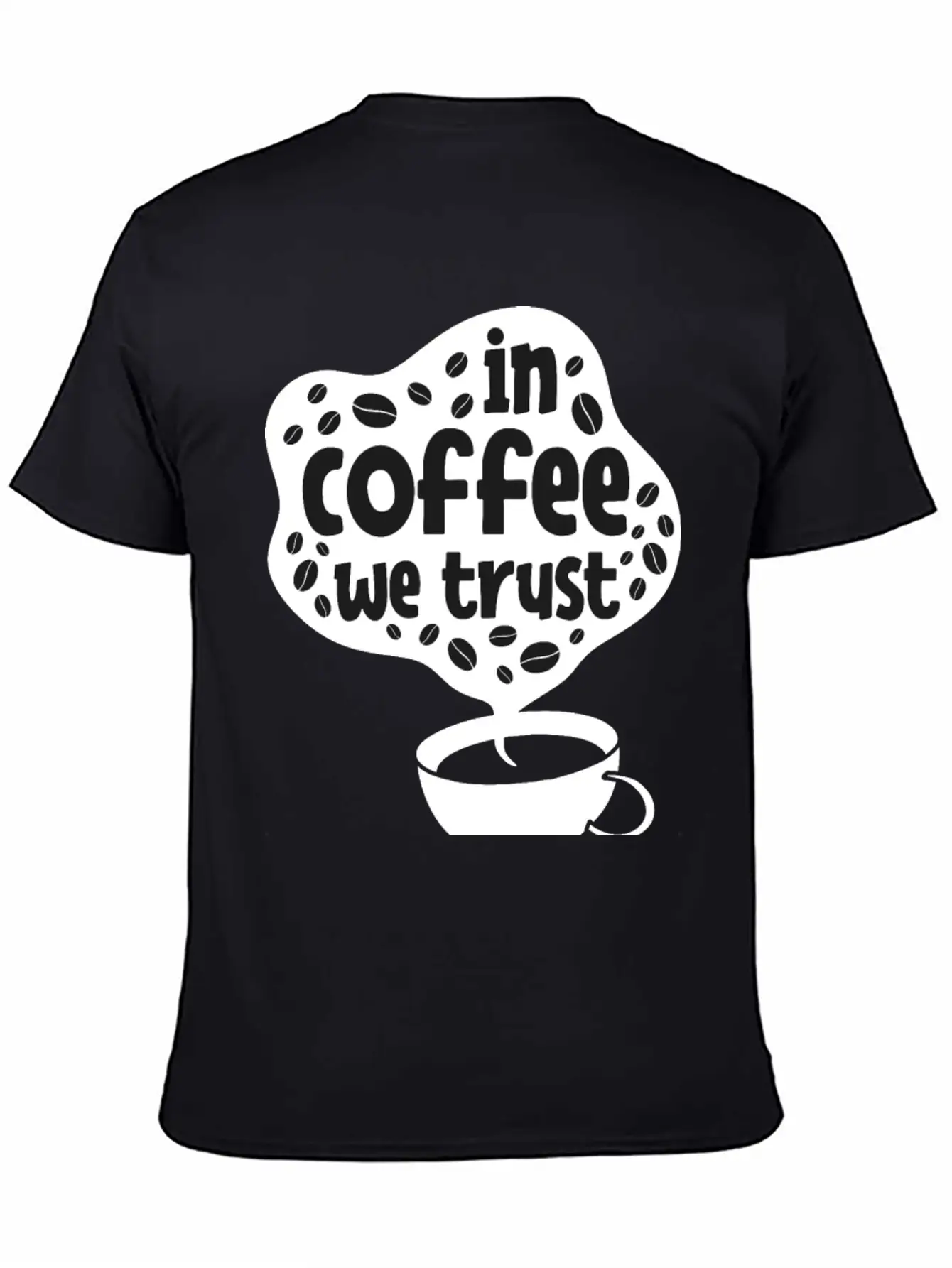 In Coffee We Trust Comfortable Minimalist Graphic Tee – Summer Style Essential